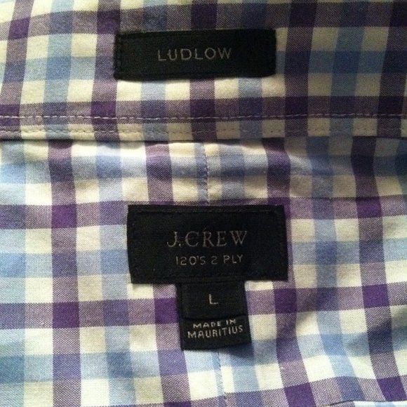 J.Crew J.CREW MEN'S PRE-OWNED COTTON CASUAL SHIRT SIZE: L Size US L / EU 52-54 / 3 - 5 Thumbnail