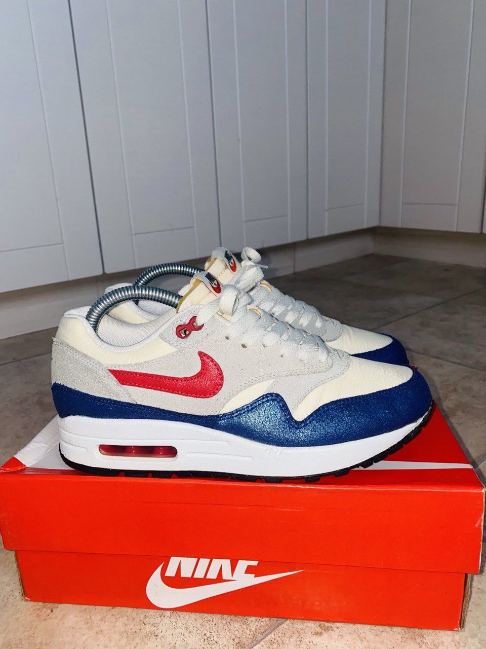Nike × Patta × USA Olympics NikeLab Air Max 1 Vintage Atmos Parra Clot Size US 6 / EU 39 - 3 Thumbnail