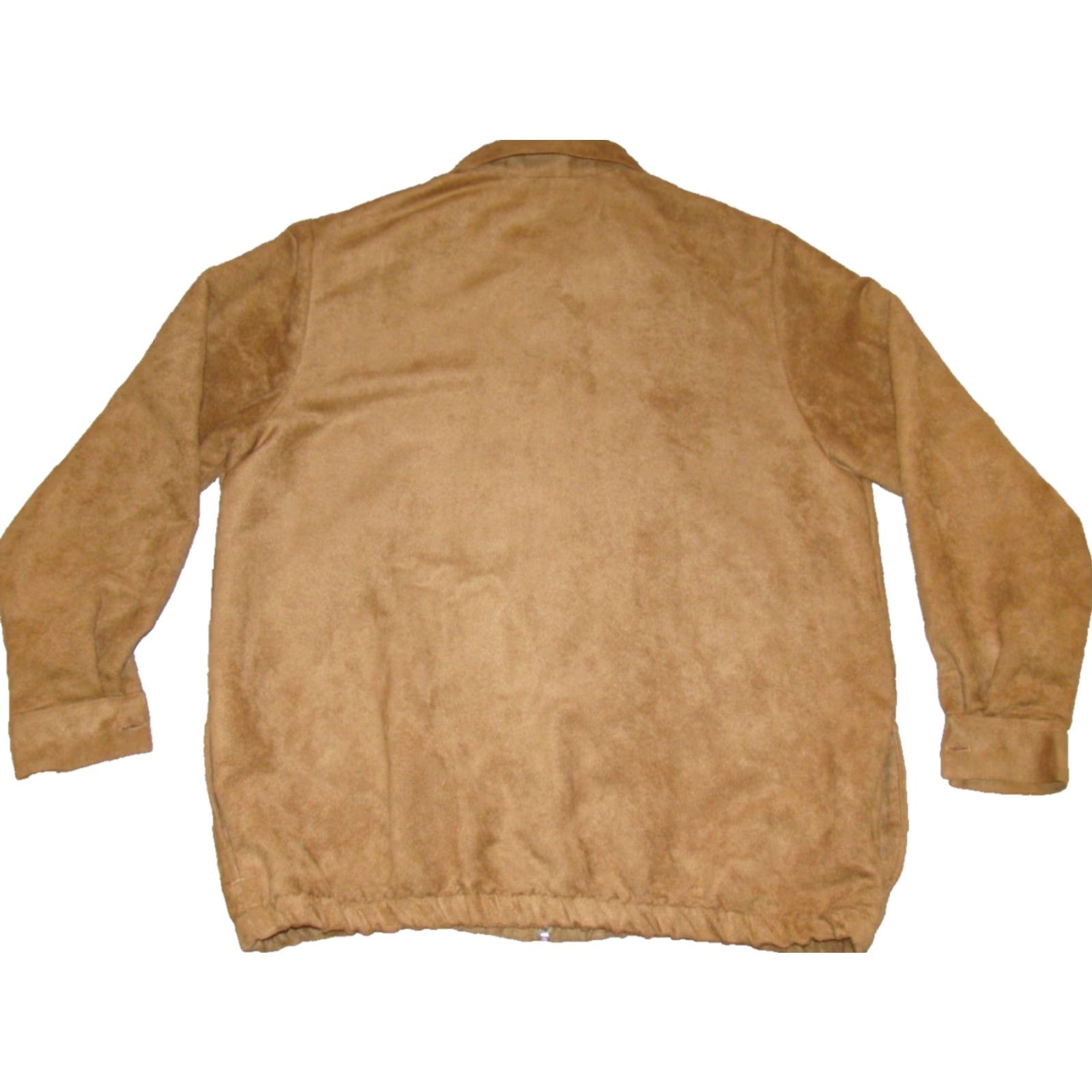 Vintage BonWorth Jacket Womens Size Small Tan Zip-up Sueded Embroidered w/Cuffed Sleeves Size S / US 4 / IT 40 - 6 Thumbnail