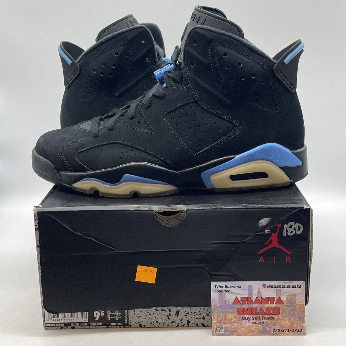 Jordan Brand Air Jordan 6 UNC Size US 9.5 / EU 42-43 - 1 Thumbnail
