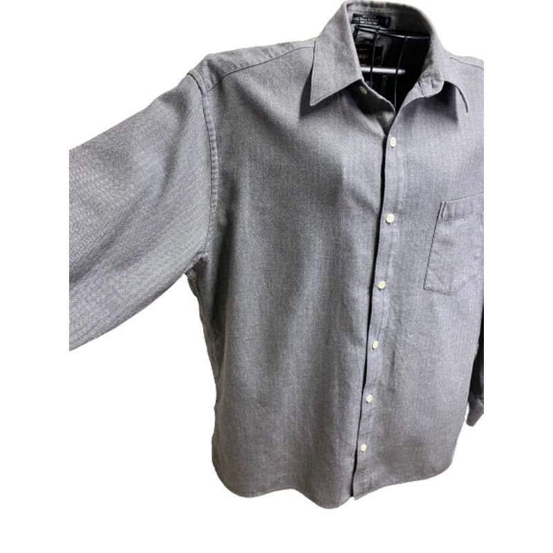 Johnston & Murphy Johnston & Murphy Men's Large Gray button down shirt (D12) Size US L / EU 52-54 / 3 - 3 Thumbnail