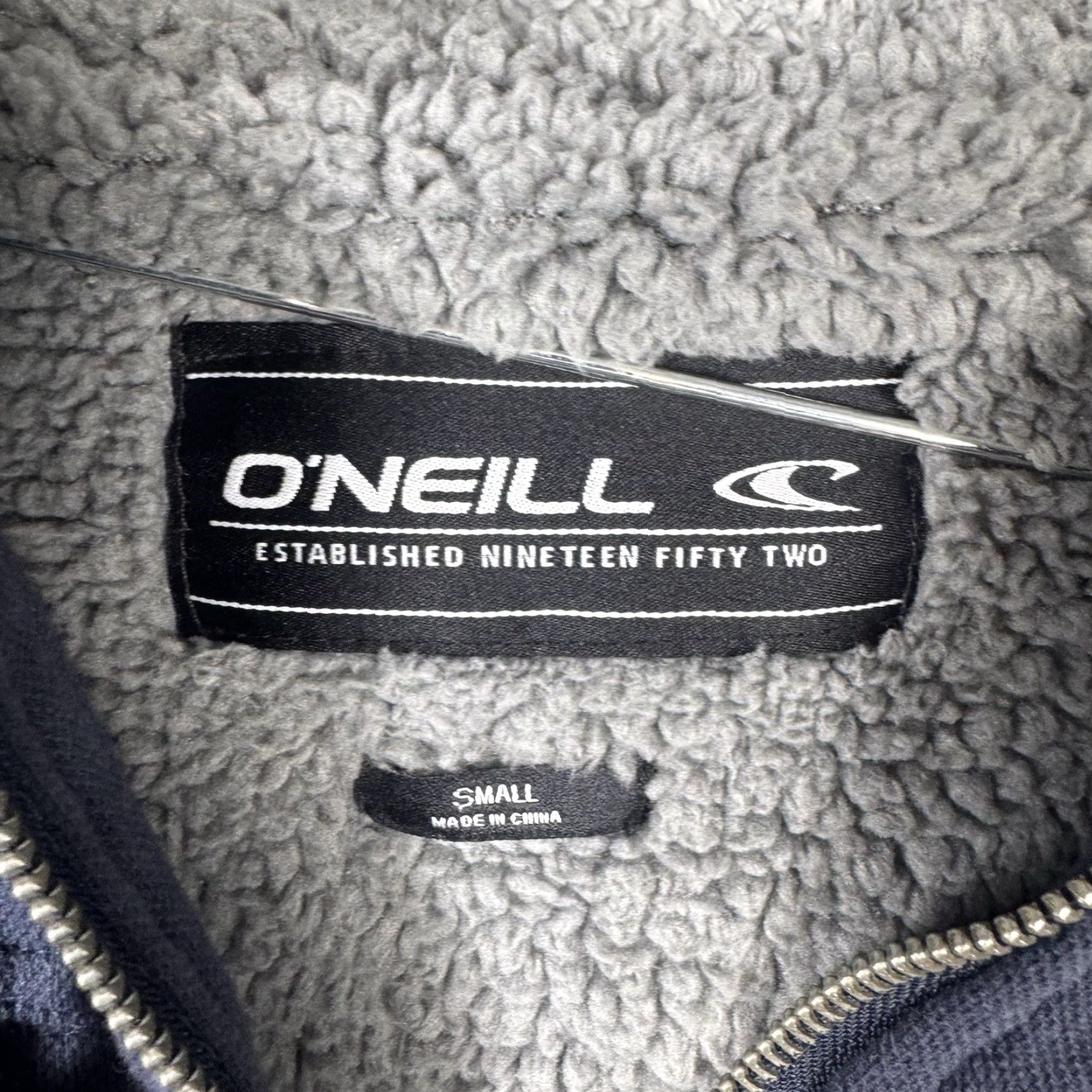 O'Neill O'Neill Hoodie Mens S Full Zip Striped Waffle Sherpa Lined Multicolor Sweatshirt Size US S / EU 44-46 / 1 - 6 Thumbnail