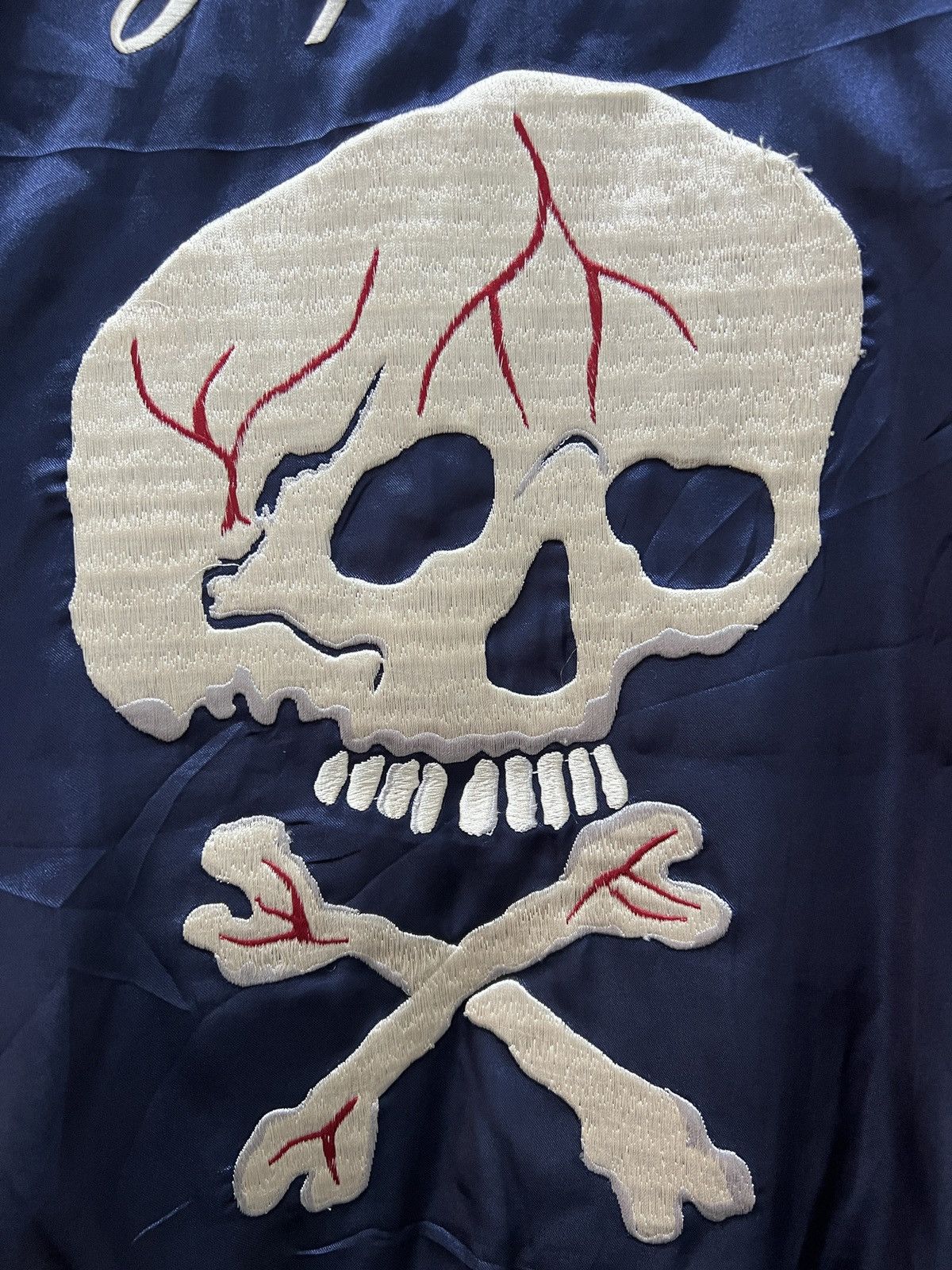 Tailor Toyo Toyo Enterprise Rain Skull Satin Reversible Sukajan Jacket Size US M / EU 48-50 / 2 - 5 Thumbnail