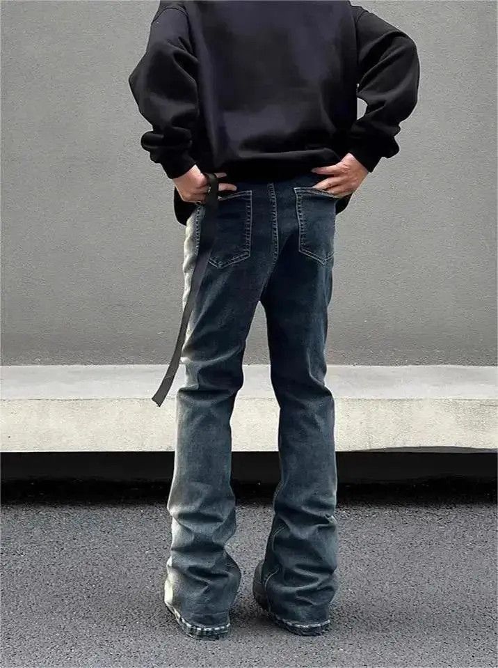Japanese Brand Straight washed gradient jeans Size US 30 / EU 46 - 5 Thumbnail
