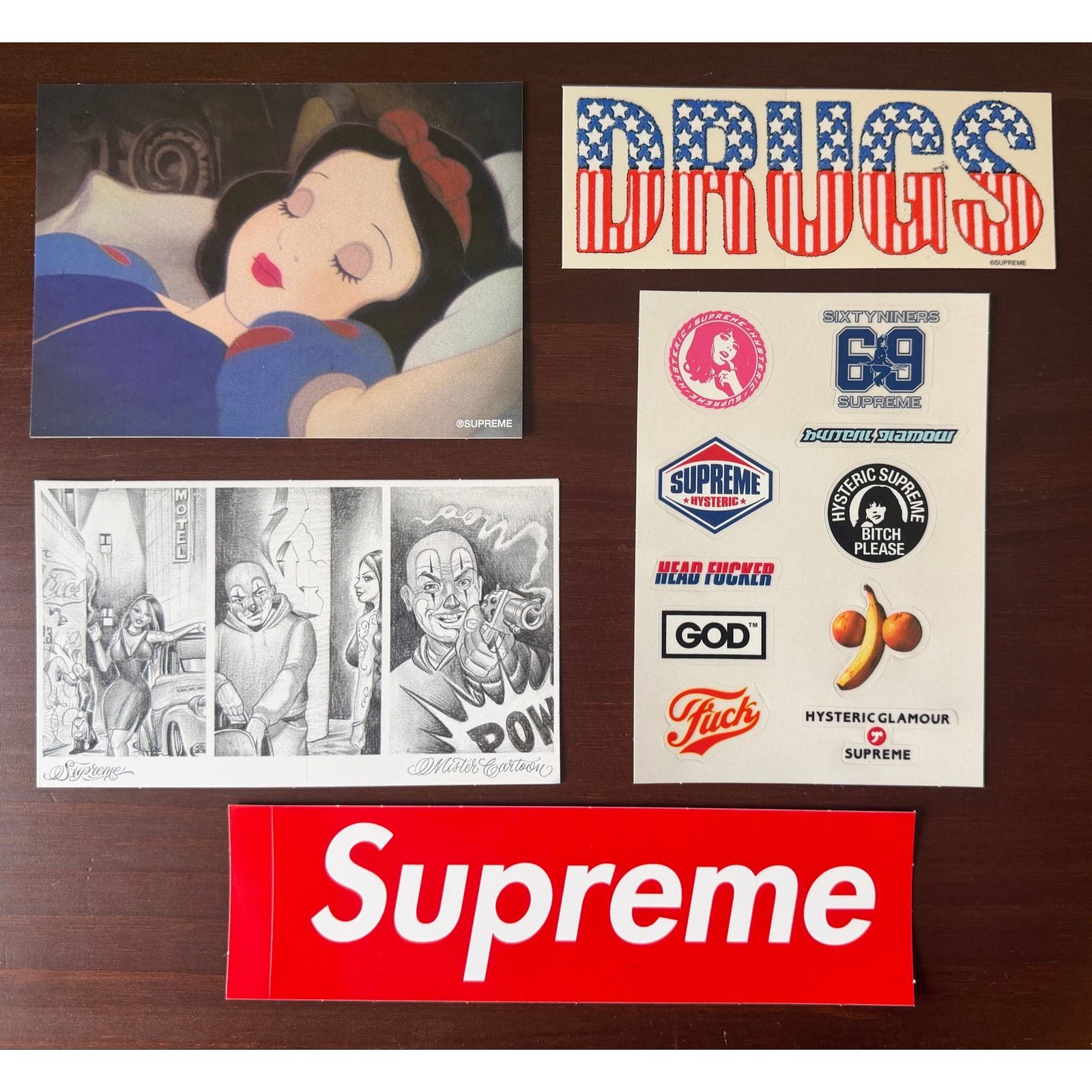 HARMONY KORINE 直筆イラスト サイン入 supreme ステッカー Supreme Supreme Harmony Korine Julia Fox Flight Cabin Poster | Grailed
