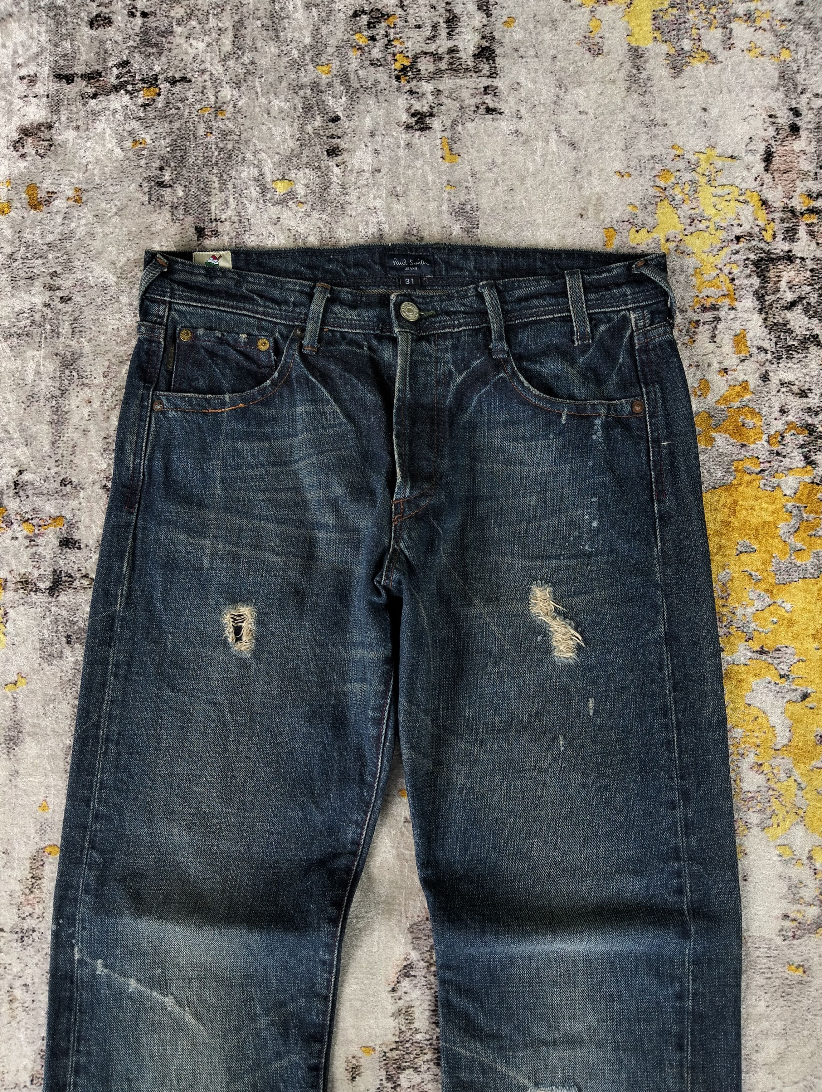 Paul Smith Paul Smith Jeans Button Fly Paint Splatter Distressed Denim Size US 32 / EU 48 - 8 Thumbnail