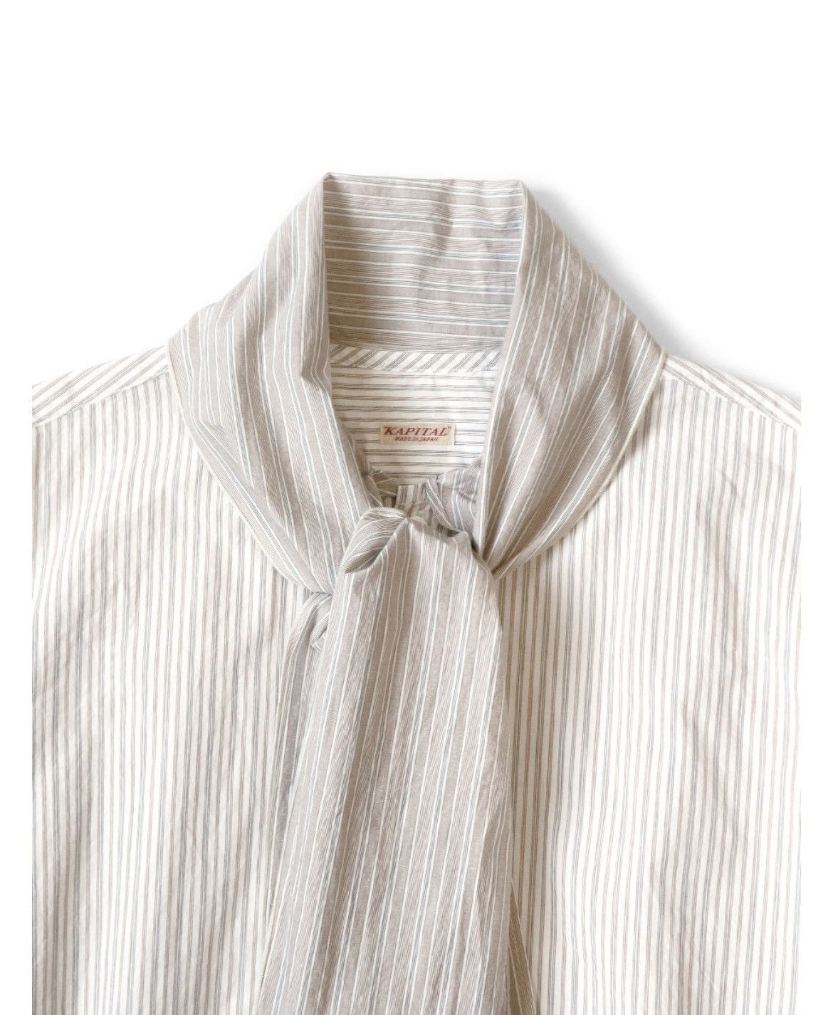 Kapital Kapital Cotton striped bow tie pub shirt size 1 Size US S / EU 44-46 / 1 - 2 Thumbnail
