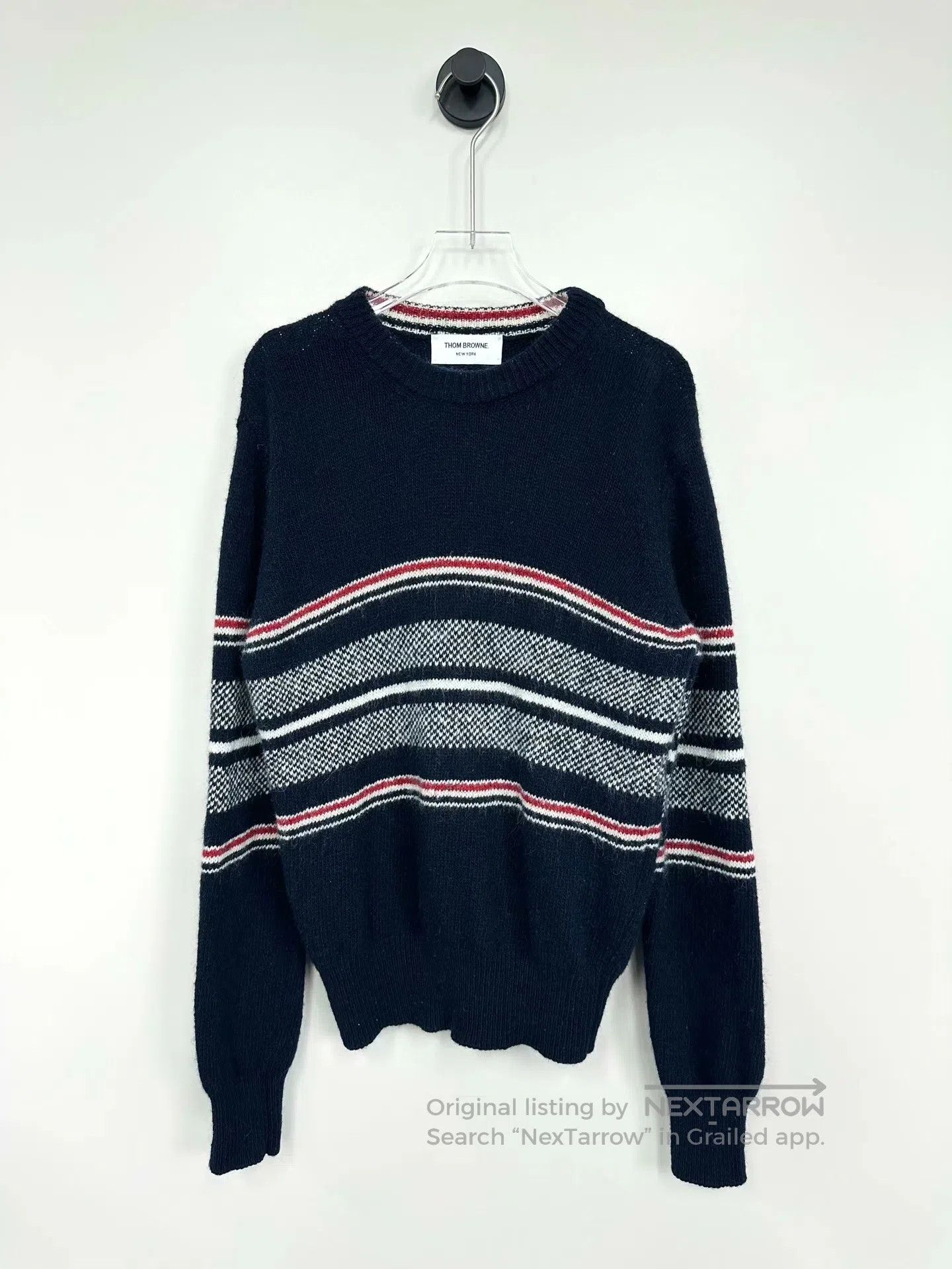 Thom Browne Thom Browne Navy Striped Knit Sweater| Size US XS / EU 42 / 0 - 1 Thumbnail