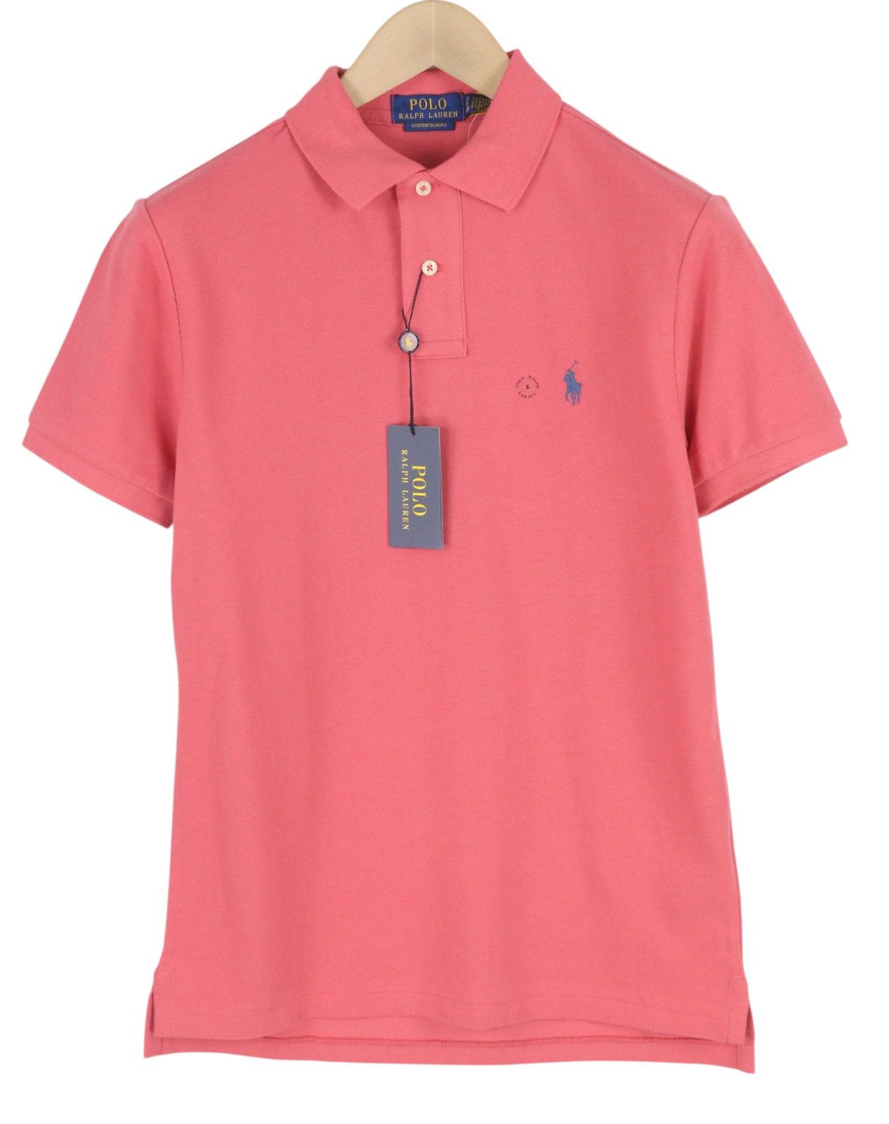 Polo Ralph Lauren CUSTOM SLIM FIT S Red Short Sleeve Polo T-Shirt 84514 Size US S / EU 44-46 / 1 - 1 Thumbnail