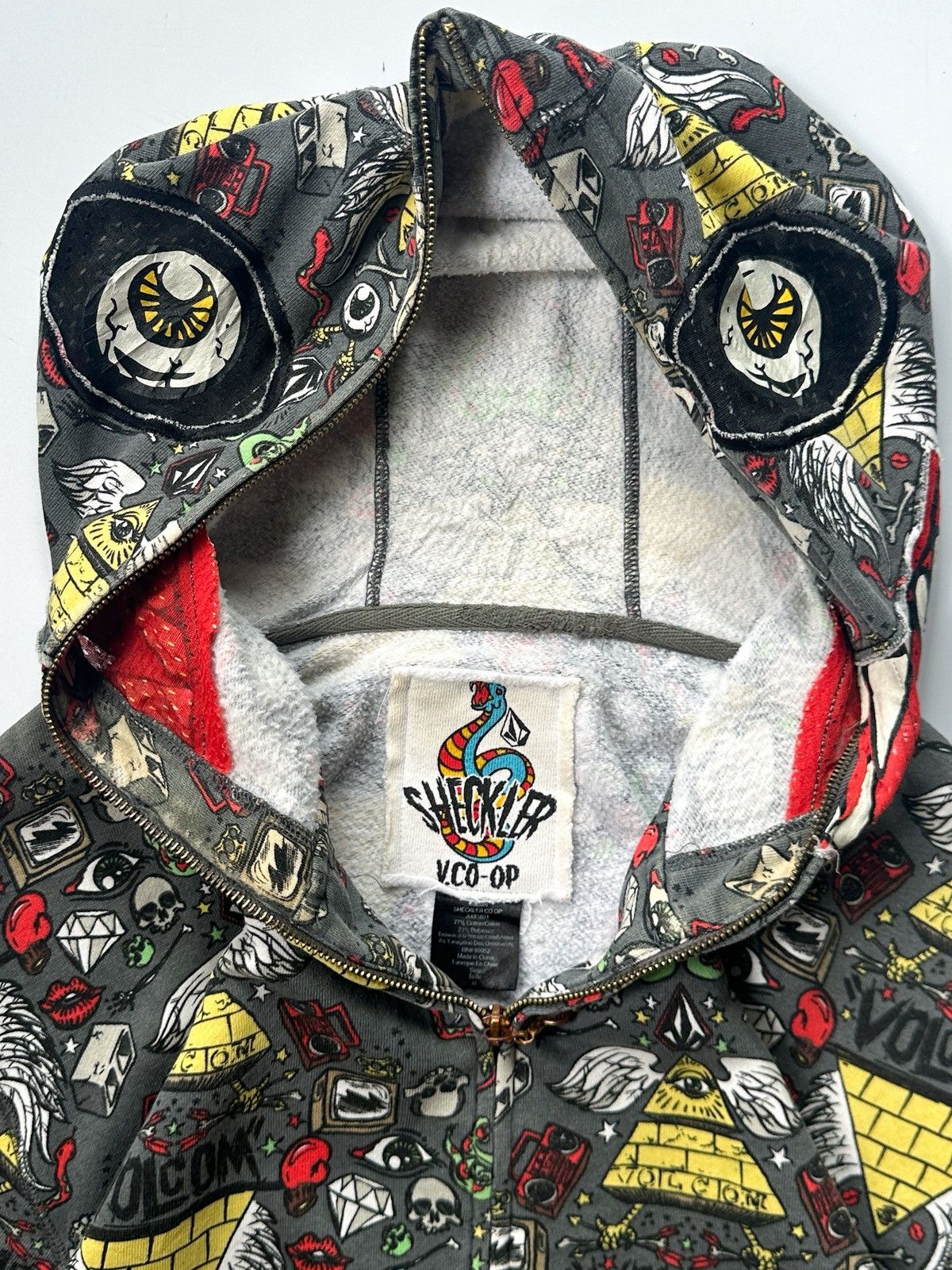 Volcom 2000s Jesse PinkMan Volcom Full Zip Hoodie Size US M / EU 48-50 / 2 - 7 Thumbnail