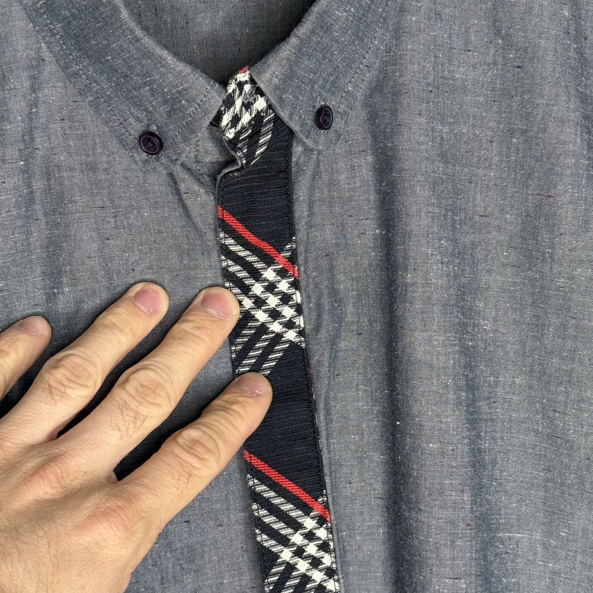 Marc Ecko Marc Ecko Cut & Sew Men’s Button-Up Shirt Plaid Trim Casual Size US L / EU 52-54 / 3 - 7 Thumbnail
