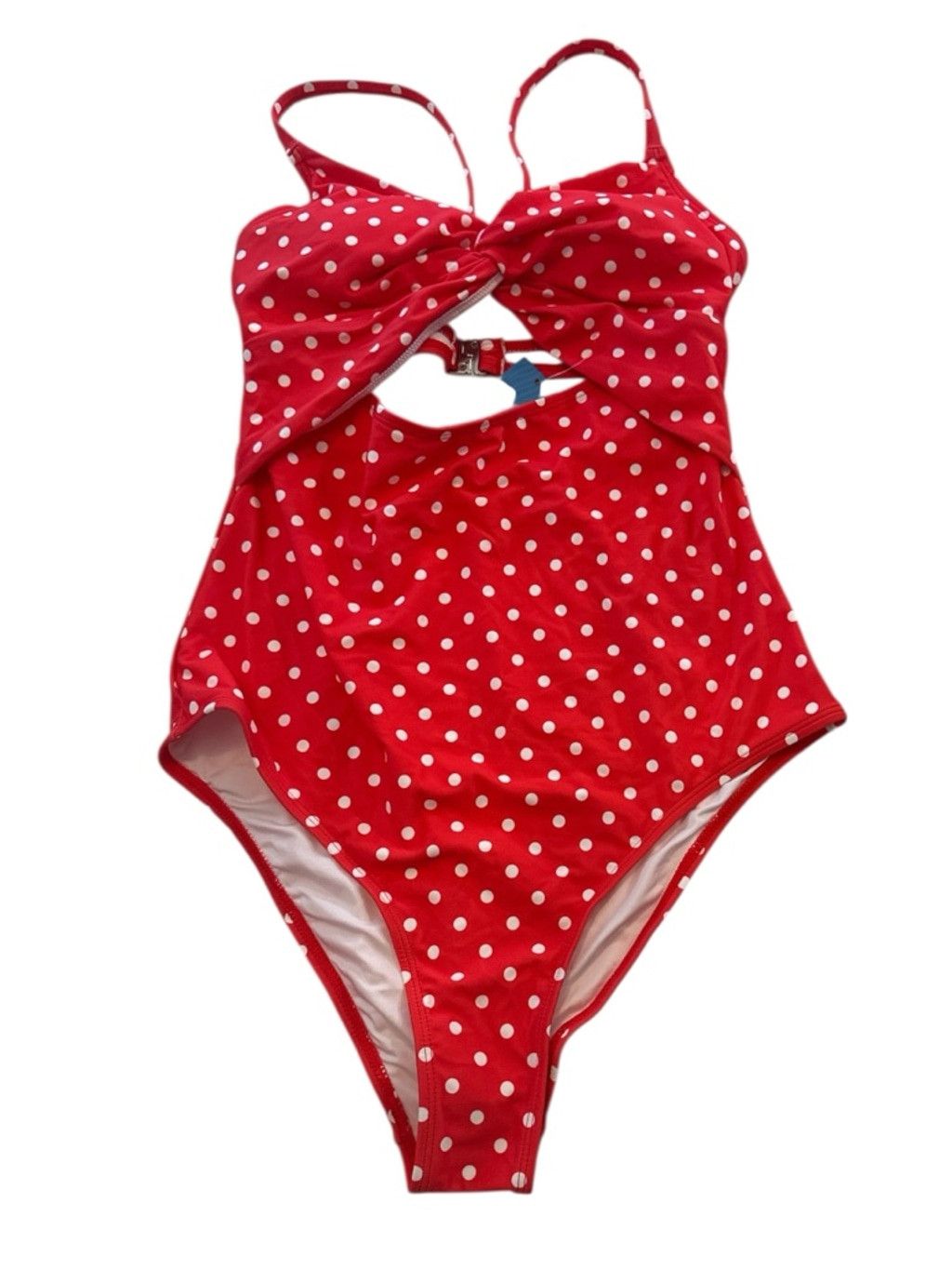 Other Cupshe Polka Dot Twisted One-Piece Swimsuit Red size medium Size ONE SIZE - 4 Thumbnail