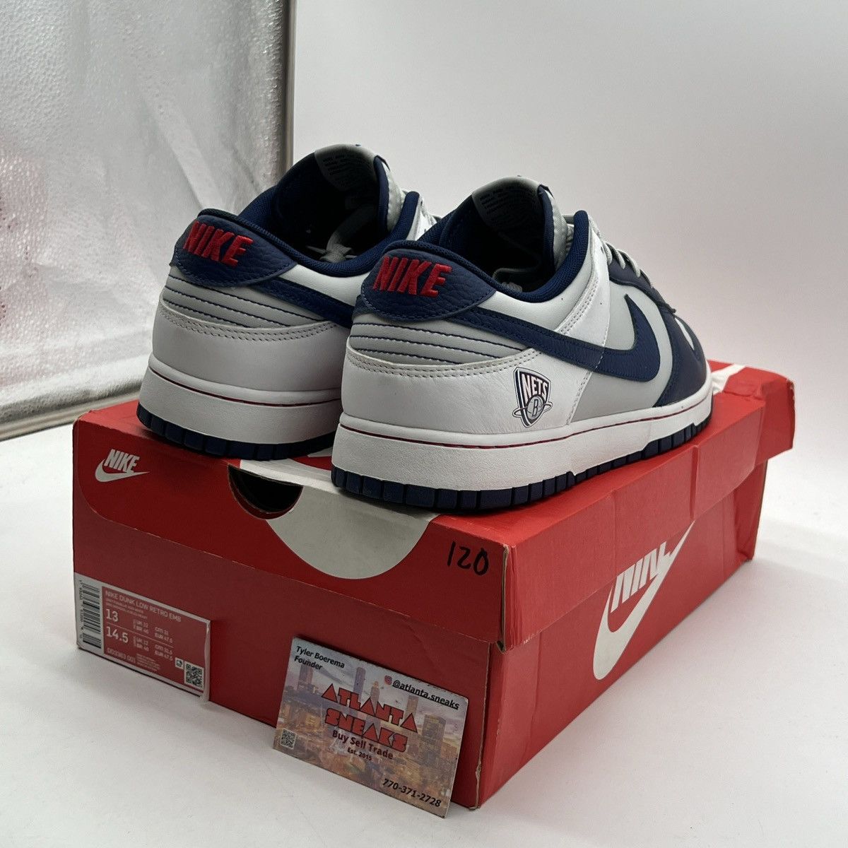 Nike NBA x nike dunk low 75Th anniversary nets Size US 13 / EU 46 - 5 Thumbnail