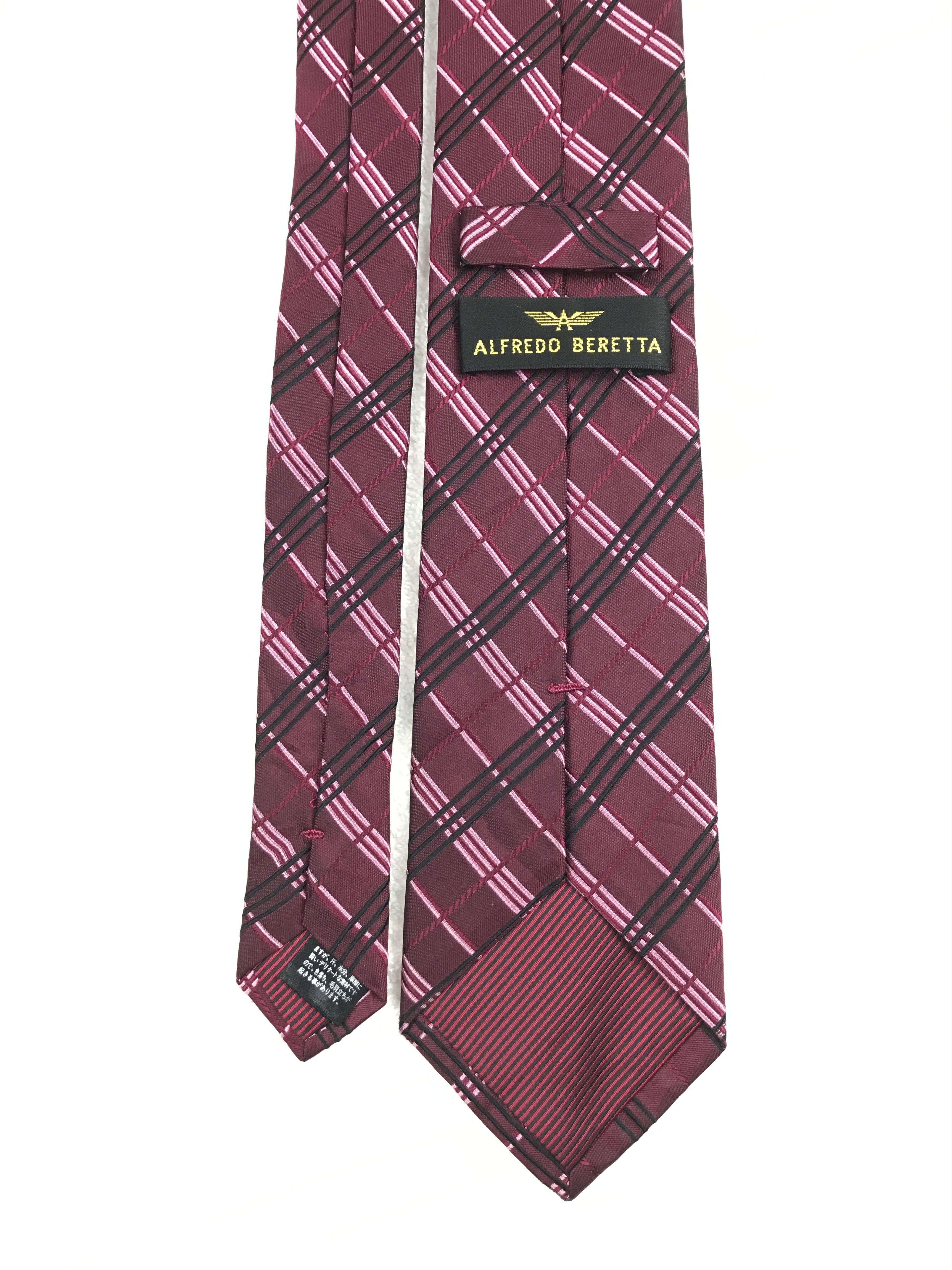 Designer × Vintage Vintage Alfredo Beretta Silk Necktie Size ONE SIZE - 4 Thumbnail