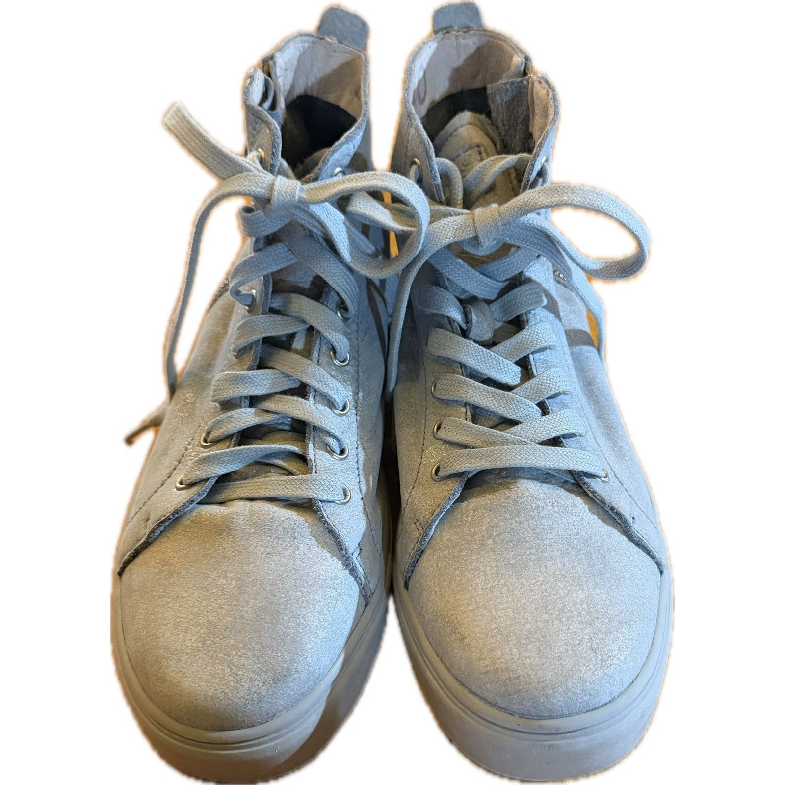 Blackstone Blackstone Women's High-Top Sneakers Blue Side $195 MSRP 9.5 Size US 9.5 / IT 39.5 - 1 Thumbnail