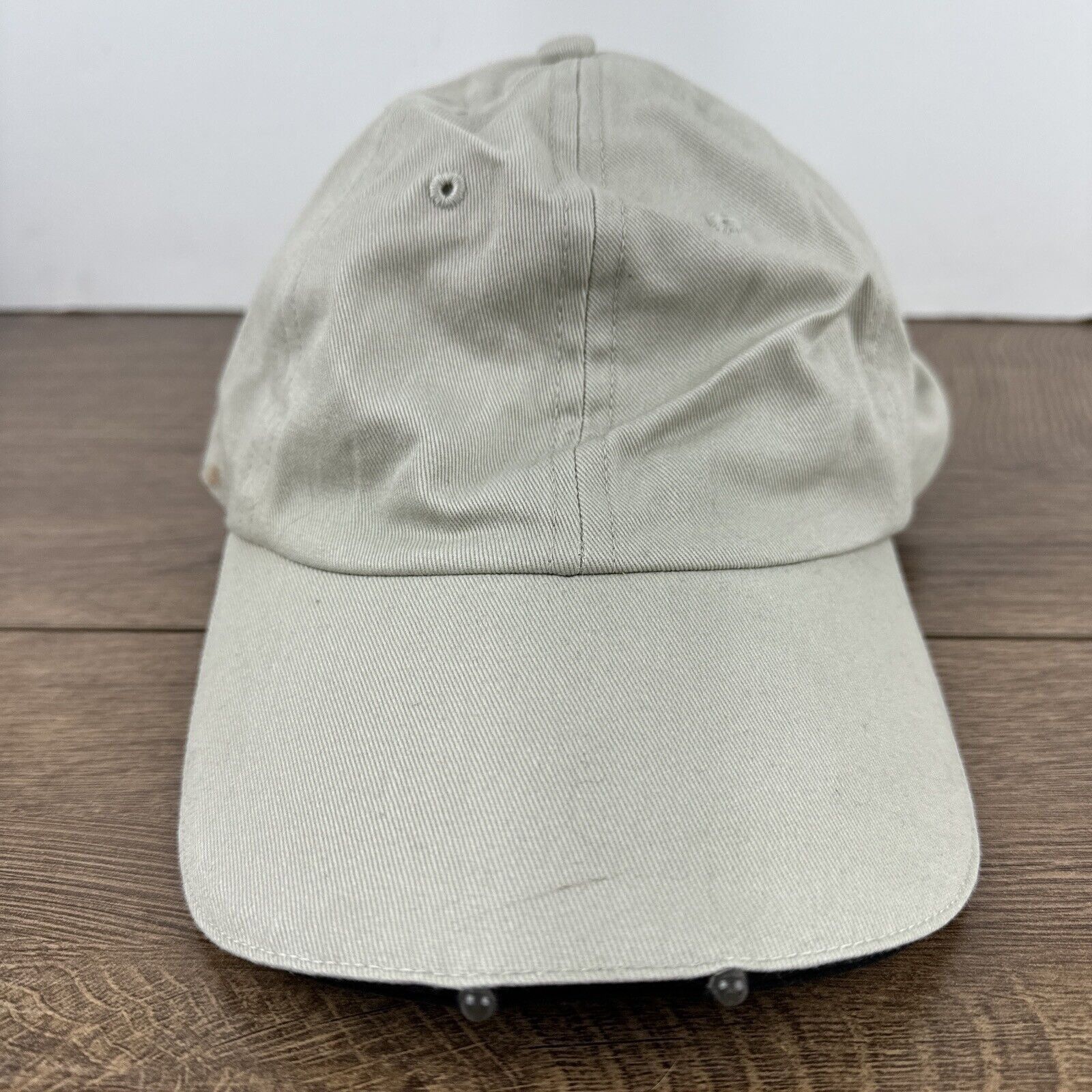 Other Plain Tan Baseball Hat Tan Brown Hat Adjustable Adult Size H Size ONE SIZE - 5 Thumbnail