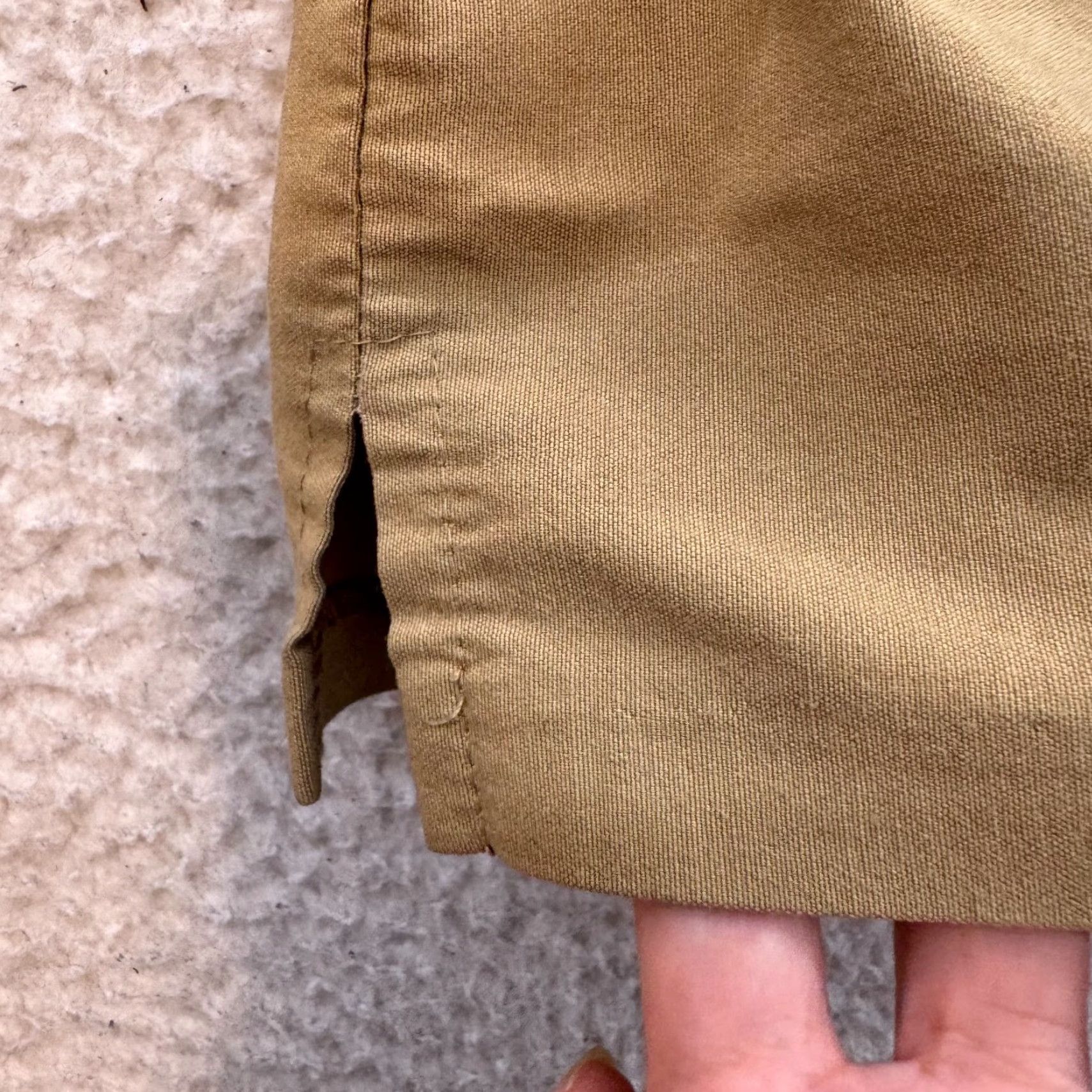 Vintage VINTAGE 90s Y2K Spice WEar Mini Skirt 4 Small Beige Tan Corpcore Office Siren Fairy Women's? Size 27" / US 4 / IT 40 - 5 Thumbnail