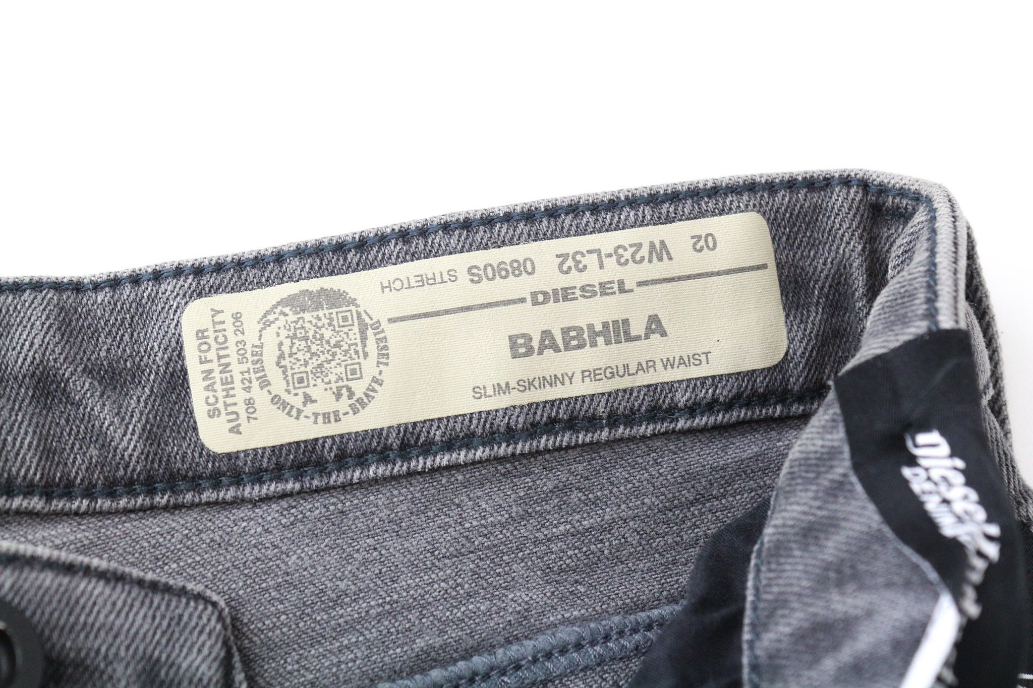 Diesel BABHILA 0890S W23/L32 Grey Girls Jeans 71004 Size 23" - 6 Thumbnail