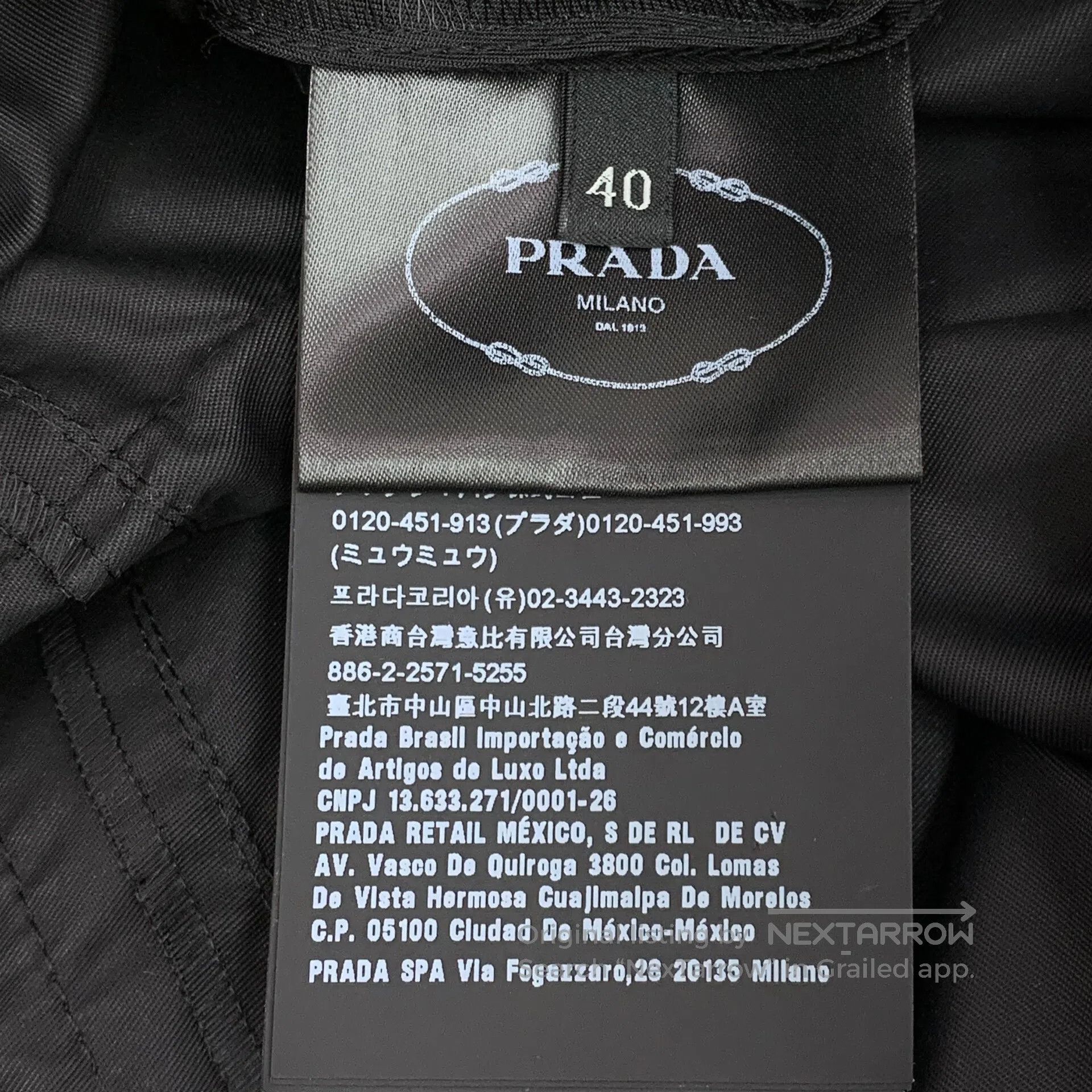 Prada Prada Black nylon pocket elastic waist workwear half skirt Size 39" - 6 Thumbnail