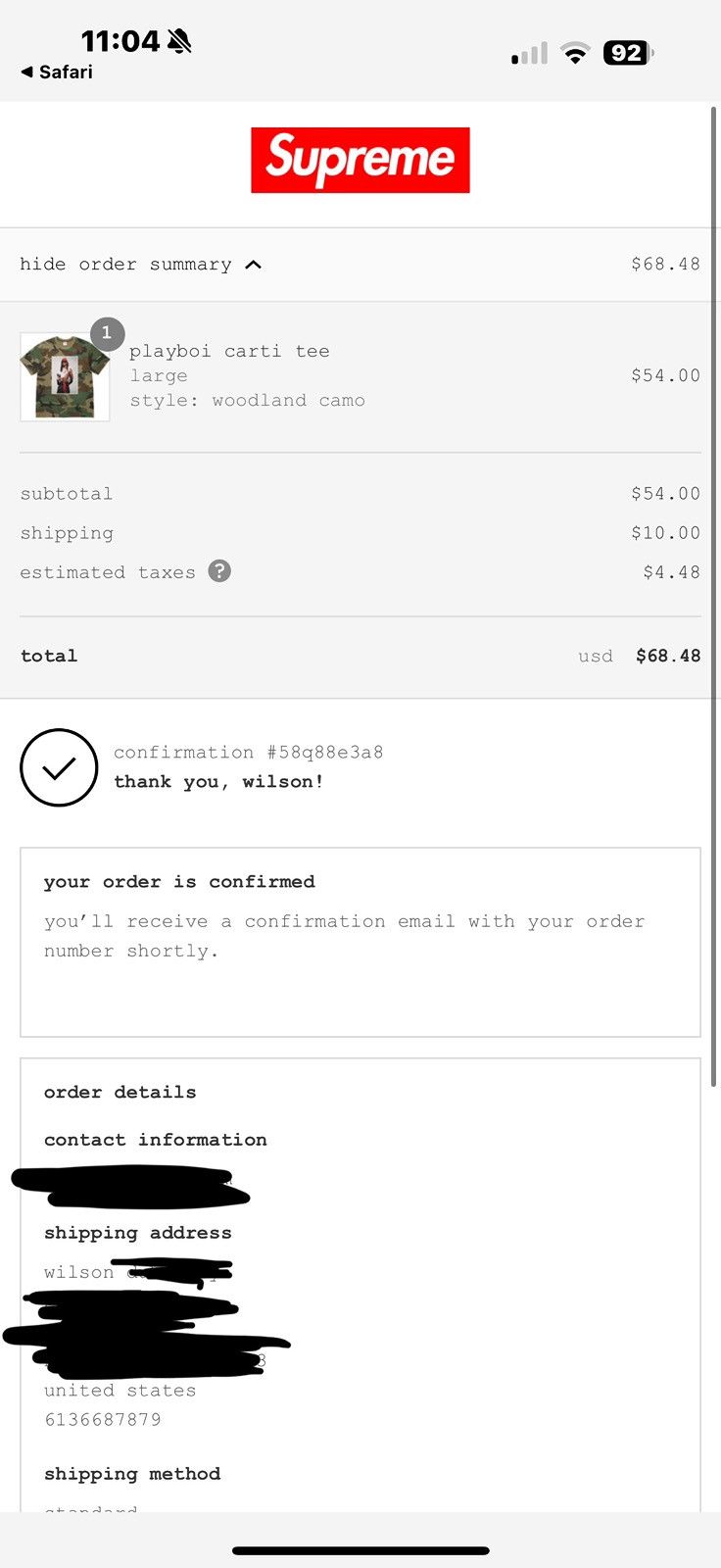 Supreme Supreme Playboi Carti T Size US L / EU 52-54 / 3 - 3 Thumbnail
