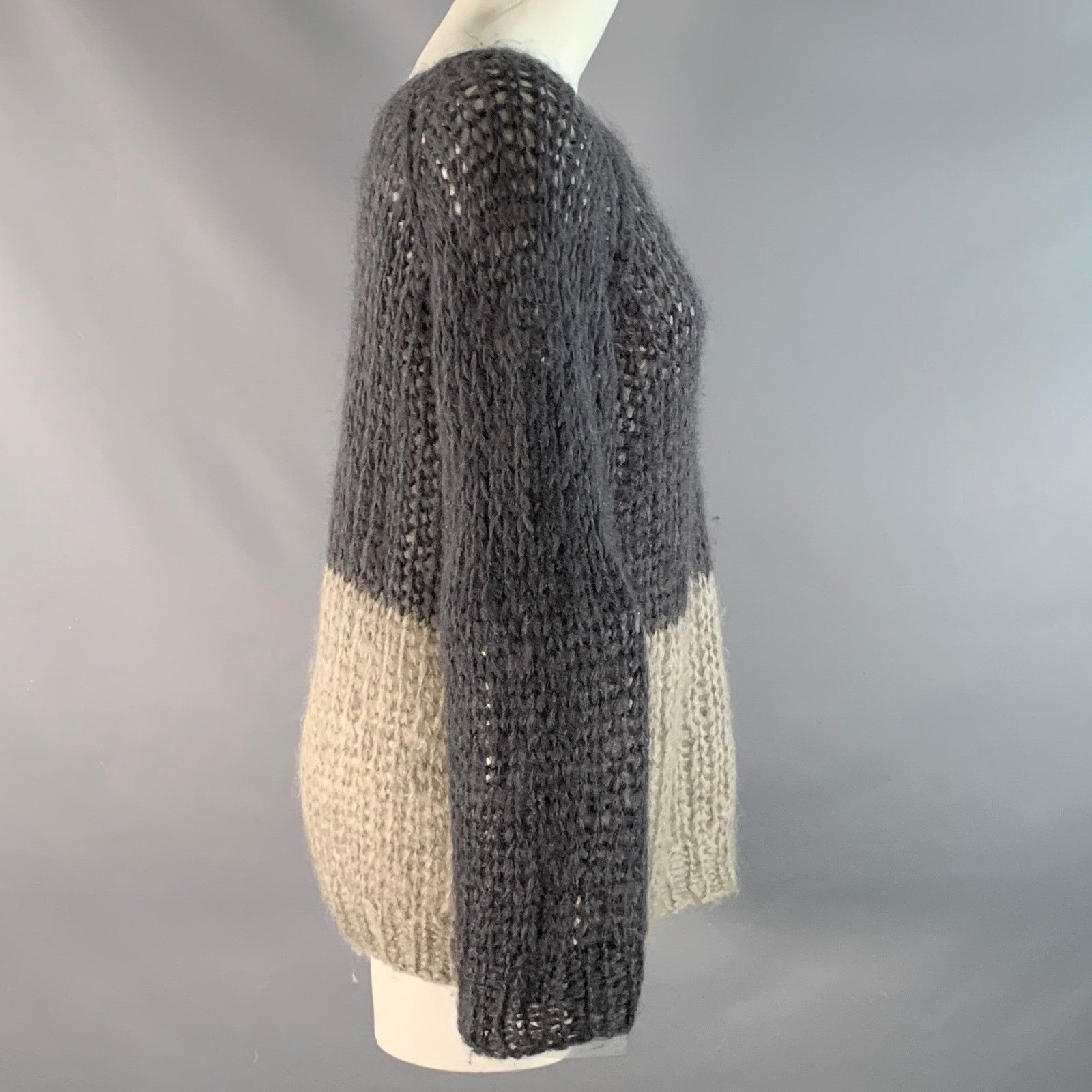 Other MAIAMI Size M Mohair Blend Two Tone Oversized Sweater Size M / US 6-8 / IT 42-44 - 2 Thumbnail