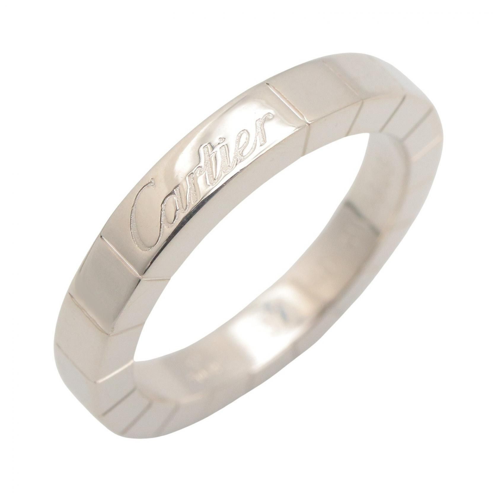 Cartier Cartier Cartier Lanieres Au750 White Gold Ring Size 8.5 Precious Metal Ring DUTY FREE for USA Size ONE SIZE - 1 Thumbnail