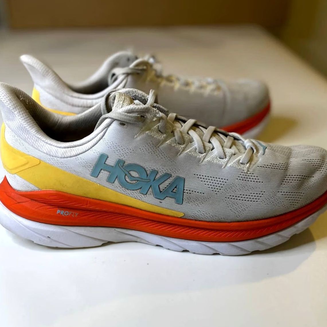 Vintage Hoka One One Mach 4 Sneaker Mens Size 12D White Athletic Size US 12 / EU 45 - 4 Thumbnail
