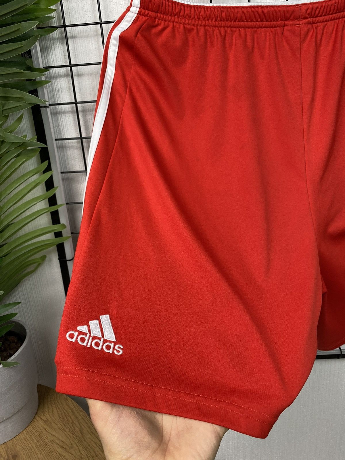 Adidas × Vintage Adidas Bayern Munich 2014-2015 Shorts Soccer Football Red L Size US 34 / EU 50 - 14 Thumbnail