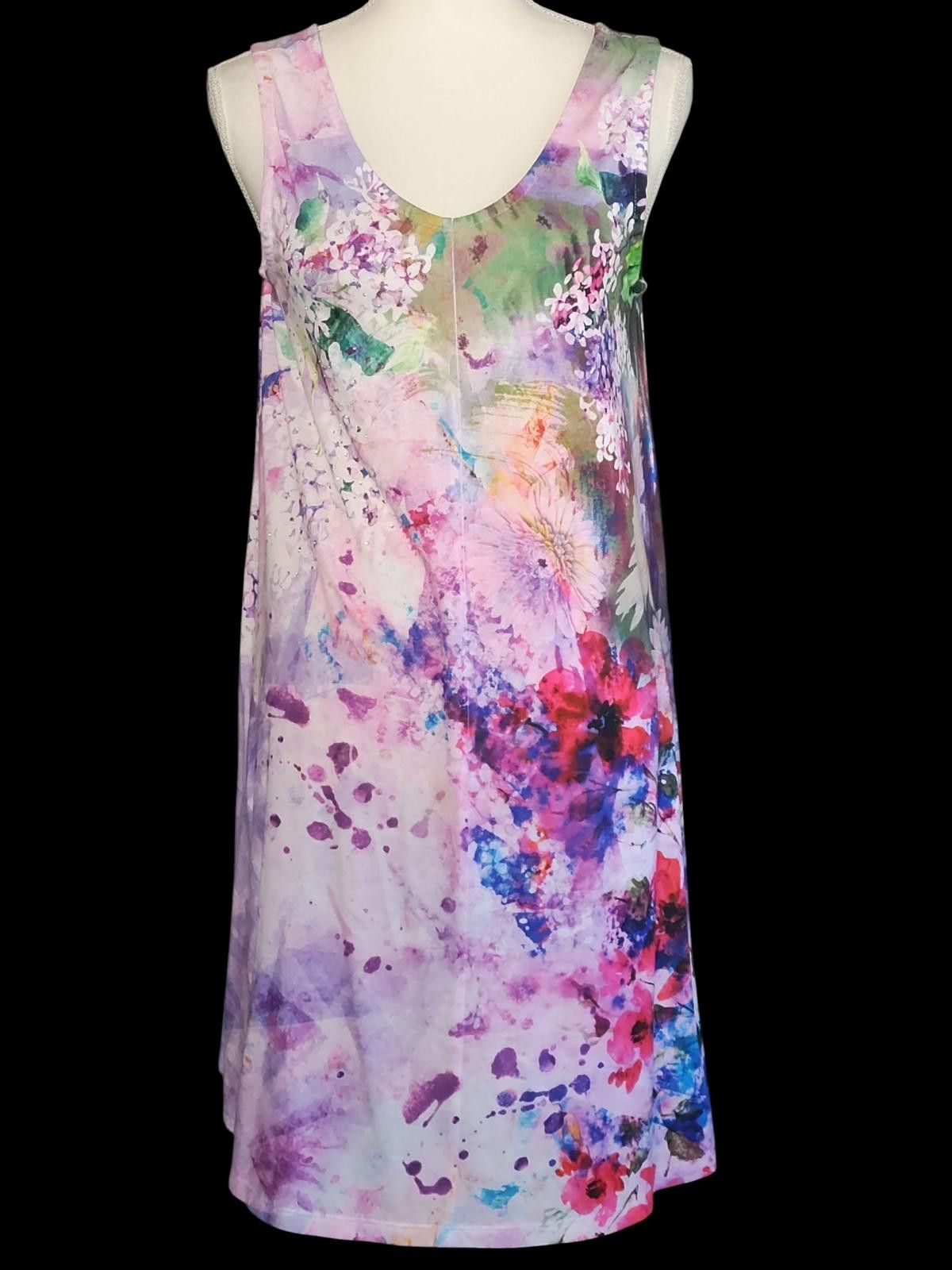 Other Time & Tru Sleeveless V-Neck Casual Dress Size S / US 4 / IT 40 - 3 Thumbnail