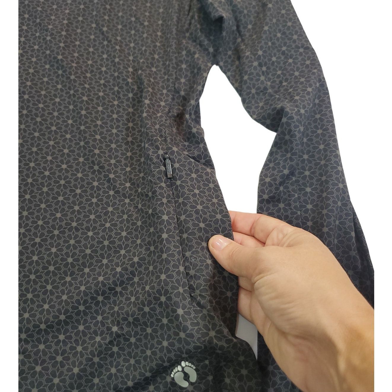 Hang Ten Hang Ten | Black & Grey Daisy Print Rash Guard | Size Small Size S / US 4 / IT 40 - 3 Thumbnail