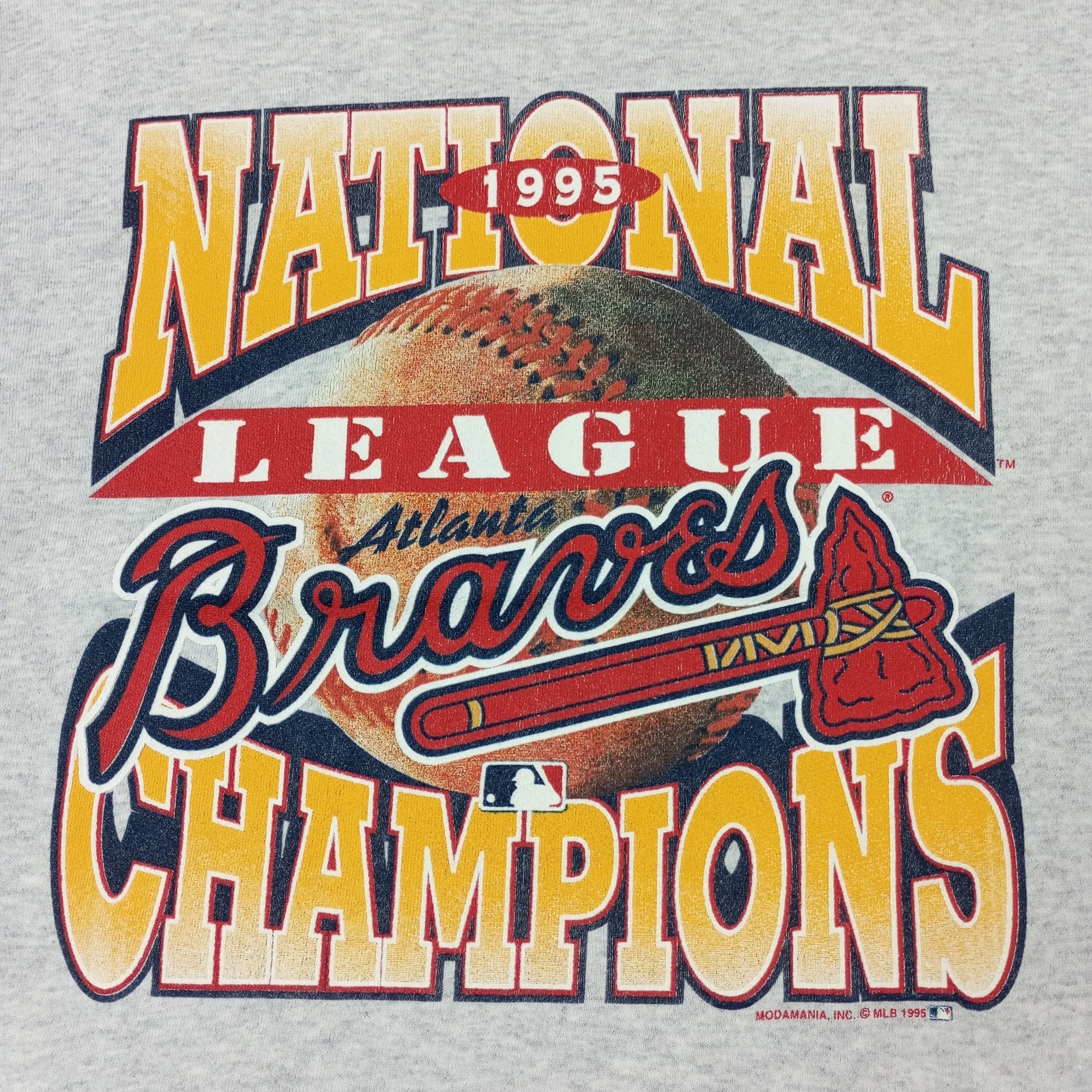 MLB Atlanta Braves Baseball Team Champions Sweatshirt c251n13 Size US L / EU 52-54 / 3 - 2 Thumbnail
