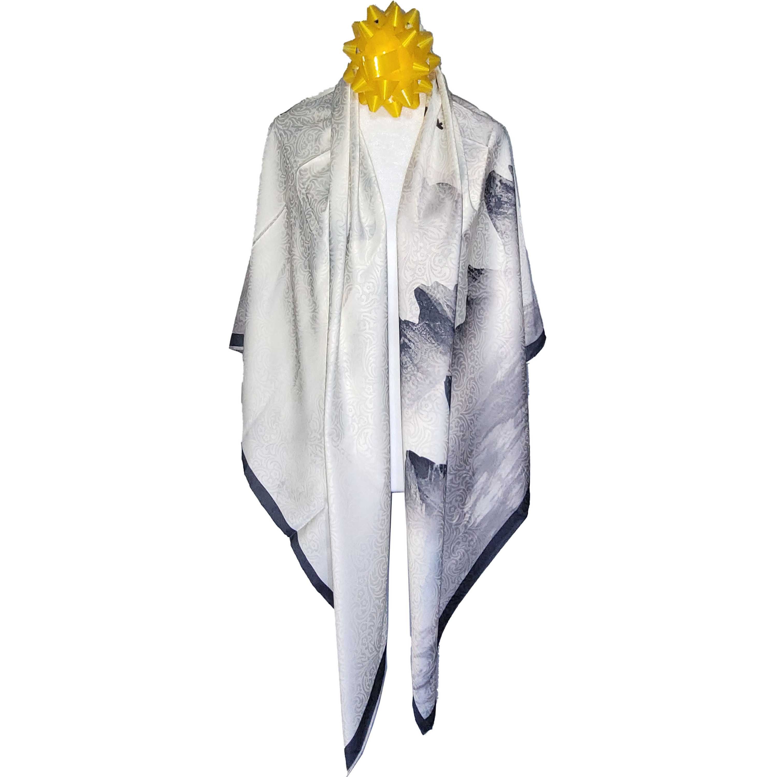 Other NWT Double Sided Silk Scarf 52"x52" Large Square Wrap 3220 Size ONE SIZE - 9 Thumbnail