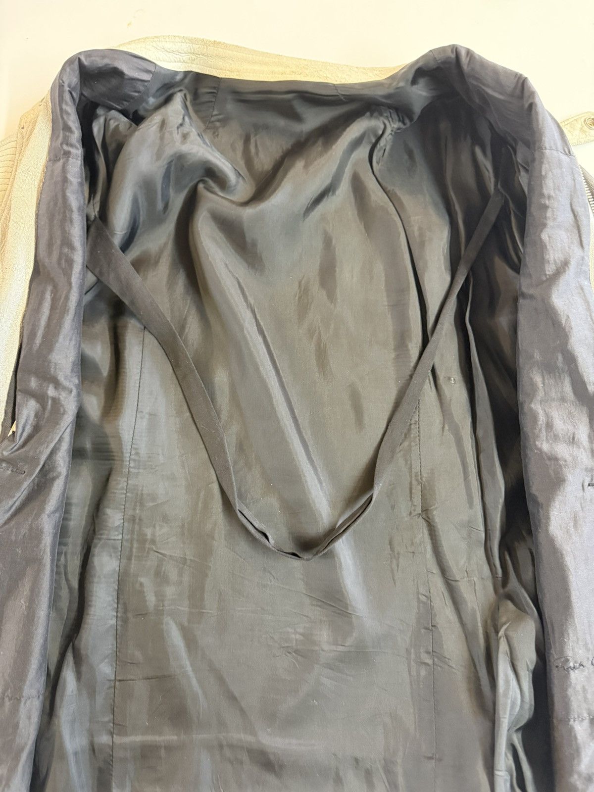 Rick Owens RICK OWENS Ombre Leather Bomber Jacket Size US XL / EU 56 / 4 - 14 Thumbnail
