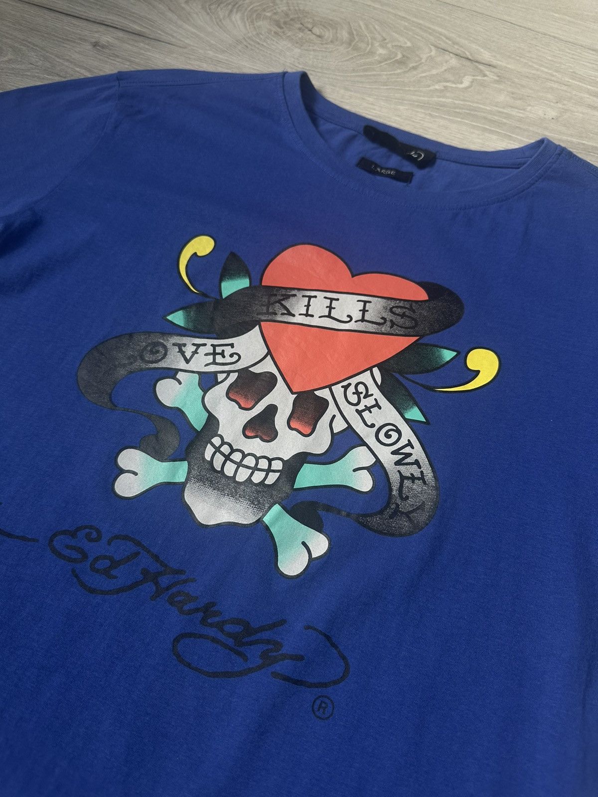 Ed Hardy × Japanese Brand Men’s T-Shirt Ed Hardy Y2K Big Logo Size US M / EU 48-50 / 2 - 7 Thumbnail