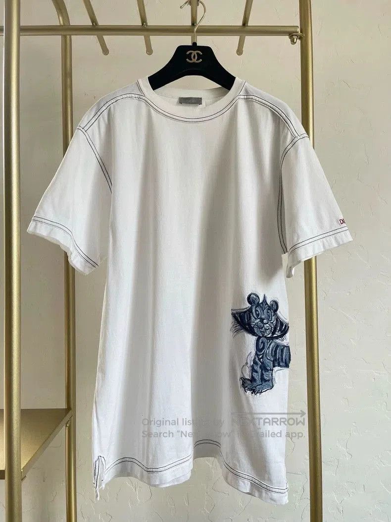 Dior Dior Tiger Embroidery White Short Sleeve S. Size US S / EU 44-46 / 1 - 1 Thumbnail