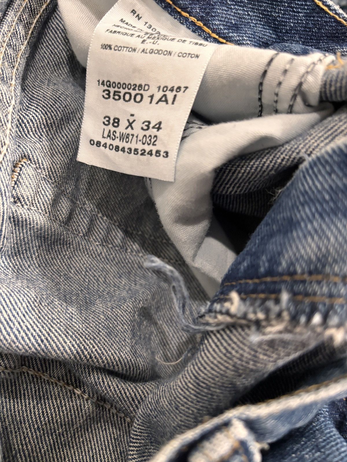 Designer × Vintage Embroidered navy wrangler denim jeans Size US 38 / EU 54 - 4 Thumbnail