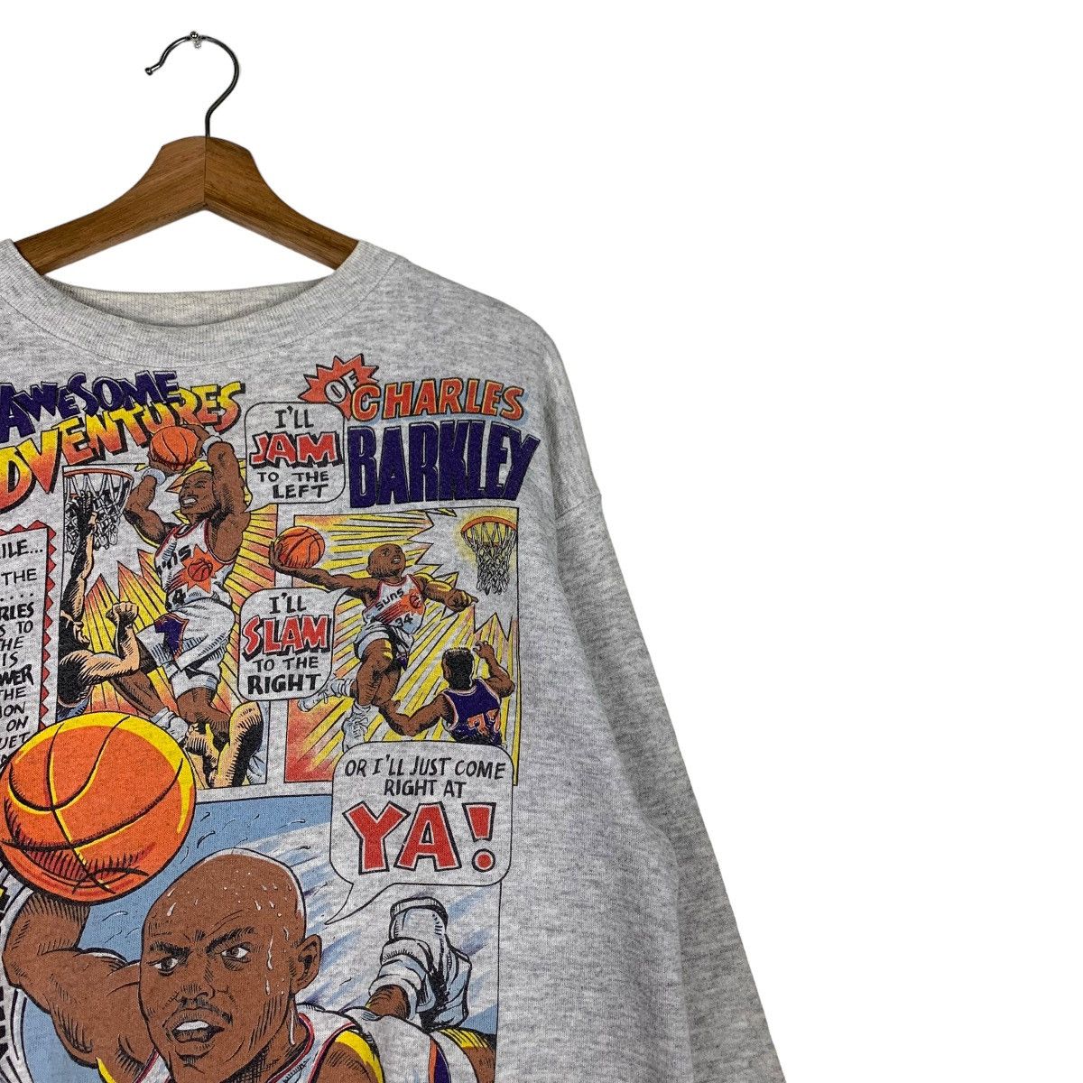 Other Vintage Charles Barkley Phoenix Sun Sweatshirts #0693-C32 Size US L / EU 52-54 / 3 - 5 Thumbnail