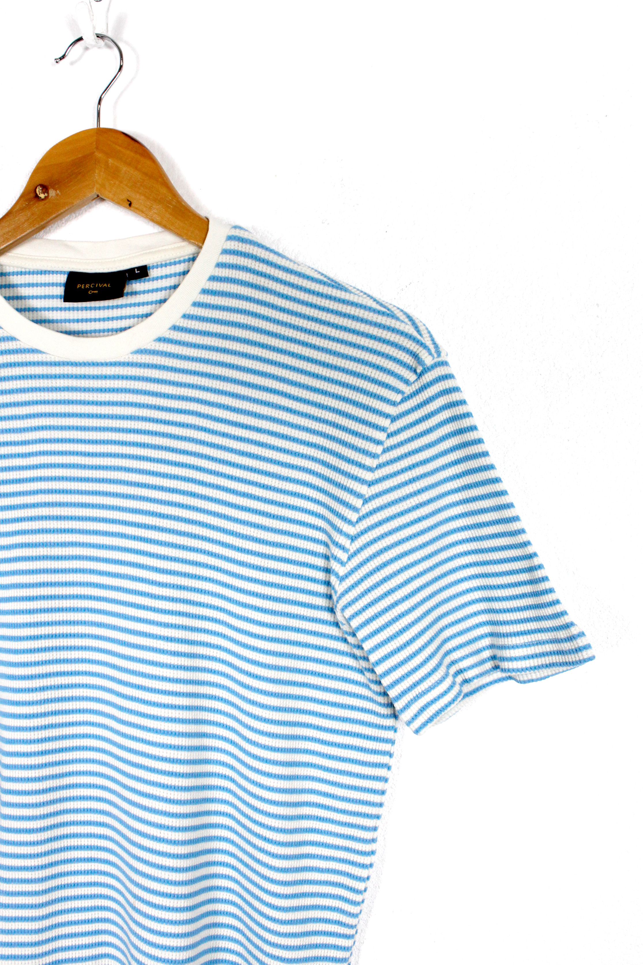 Percival Percival Breton Waffle Striped Tee T-shirt L Size US L / EU 52-54 / 3 - 2 Thumbnail