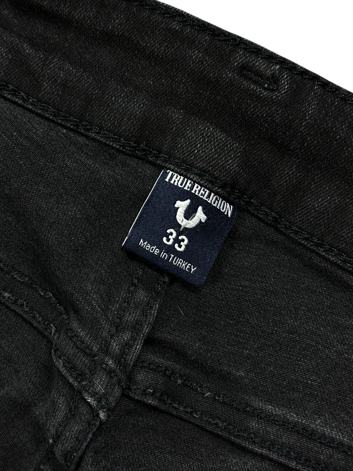 True Religion True Religion Tony Skinny Full Black Opium Stretch Jeans W33 Size US 33 - 14 Thumbnail