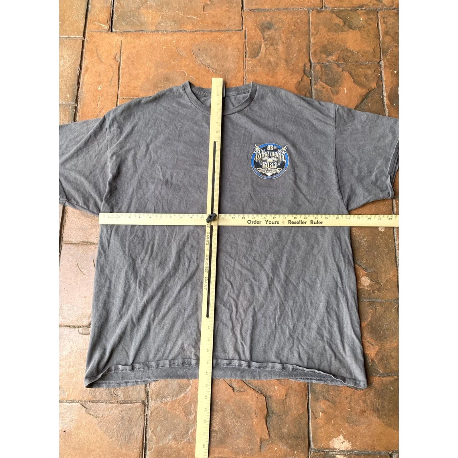 Gildan VINTAGE Harley Davidson T-Shirt Boat Bike Week Daytona Beach 82nd 2XL Gray Short Sleeve Crew Neck Graphic Print Men's Mens Size US XXL / EU 58 / 5 - 4 Thumbnail