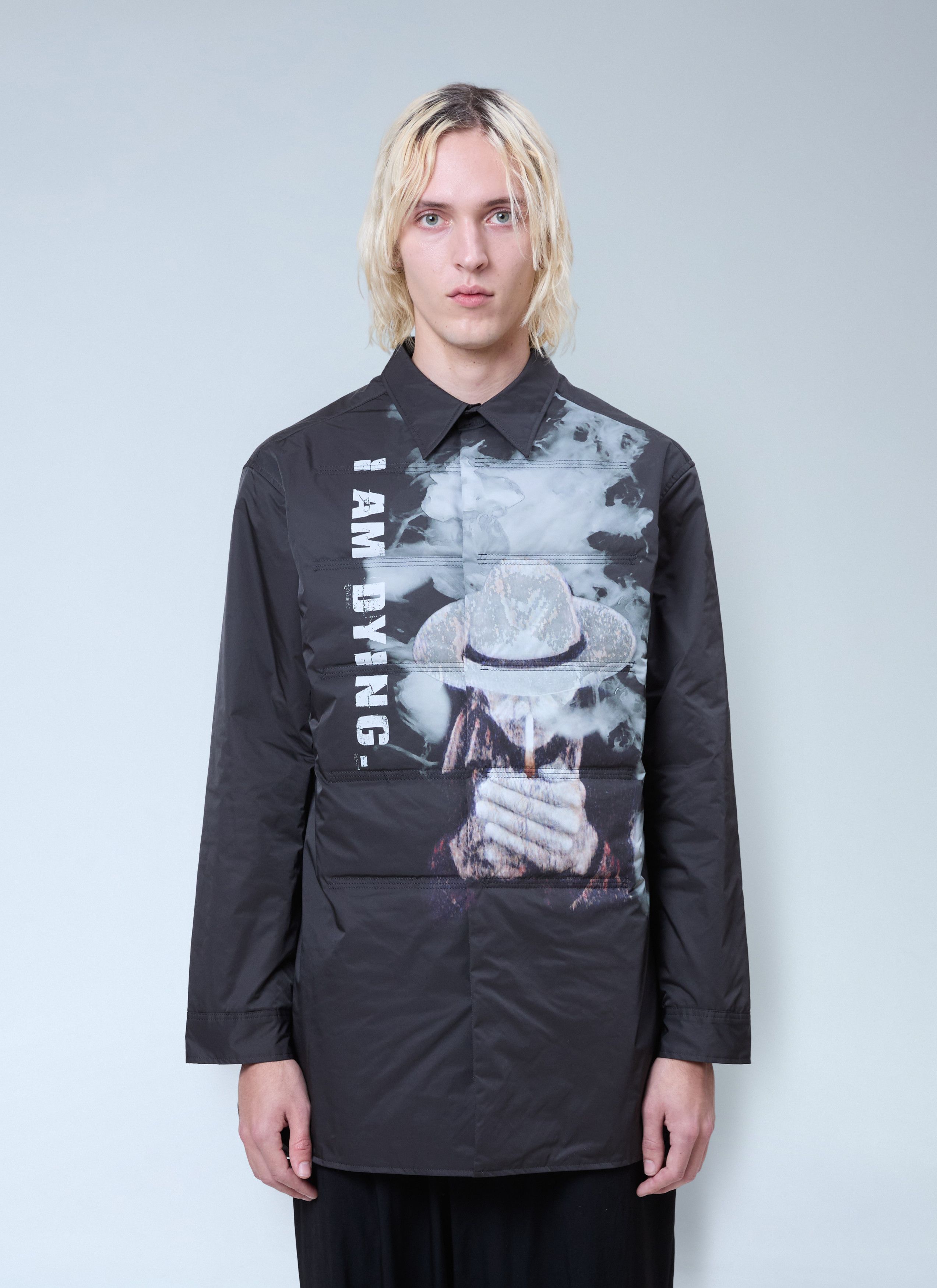 Yohji Yamamoto Printed Padded Shirt Size US L / EU 52-54 / 3 - 1 Thumbnail