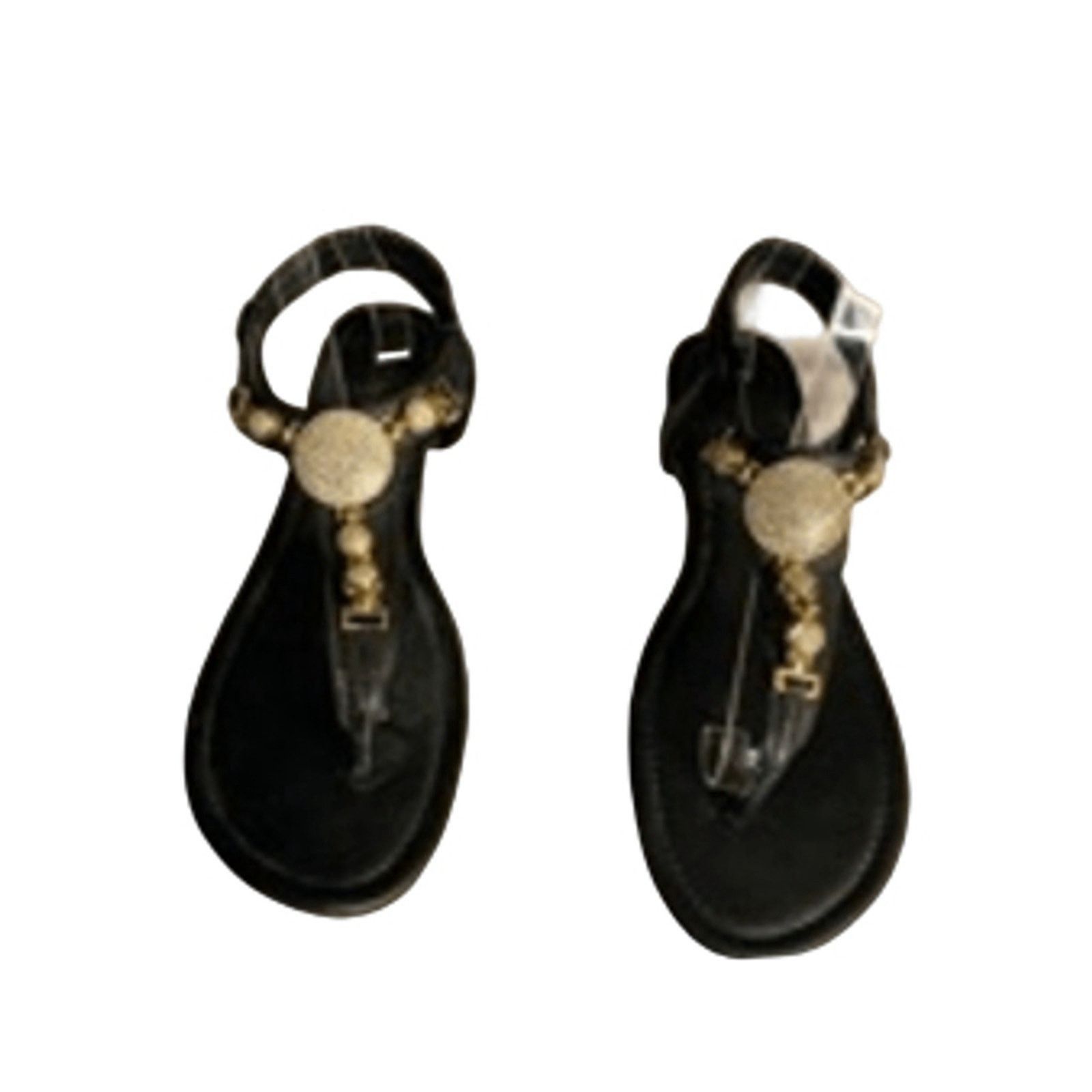 Venus Venus Black Beaded Embellished Sandals Women’s 8.5 Size US 8.5 / IT 38.5 - 2 Thumbnail