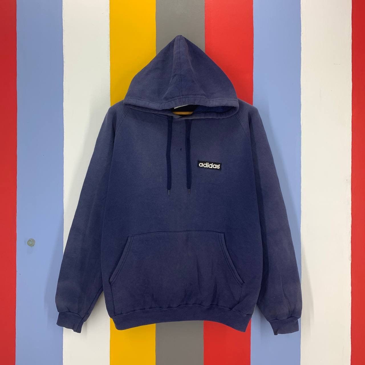 Adidas 90s Vintage ADIDAS Hoodie Pullover #2147/18 Size US M / EU 48-50 / 2 - 1 Thumbnail
