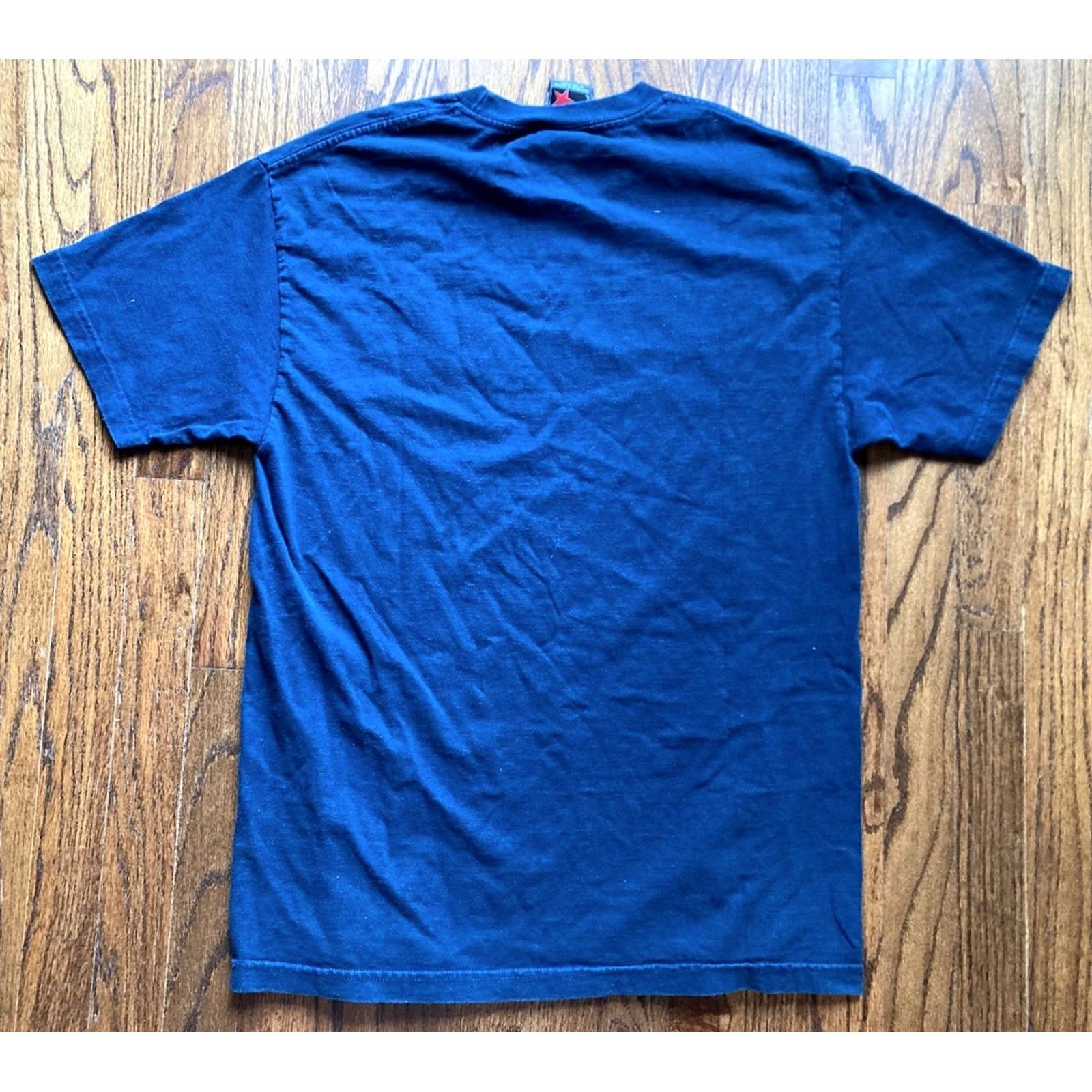 Vintage VINTAGE Top Heavy T-Shirt Mens Size L Navy Blue Eagles Wings Gothic MMA 90s USA Basic Tee Cotton Short Sleeve Baggy? Size US L / EU 52-54 / 3 - 7 Thumbnail