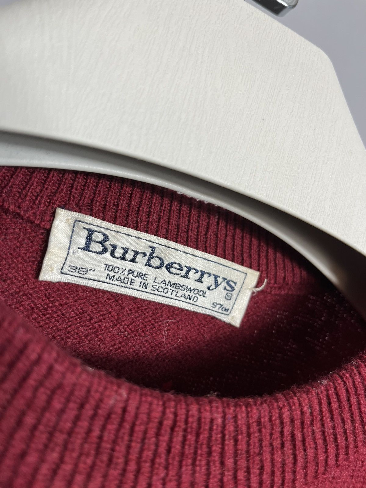 Burberry Burberry’s golf Mens knit sweater 100% Lamswool 80s 90s Size US M / EU 48-50 / 2 - 5 Thumbnail