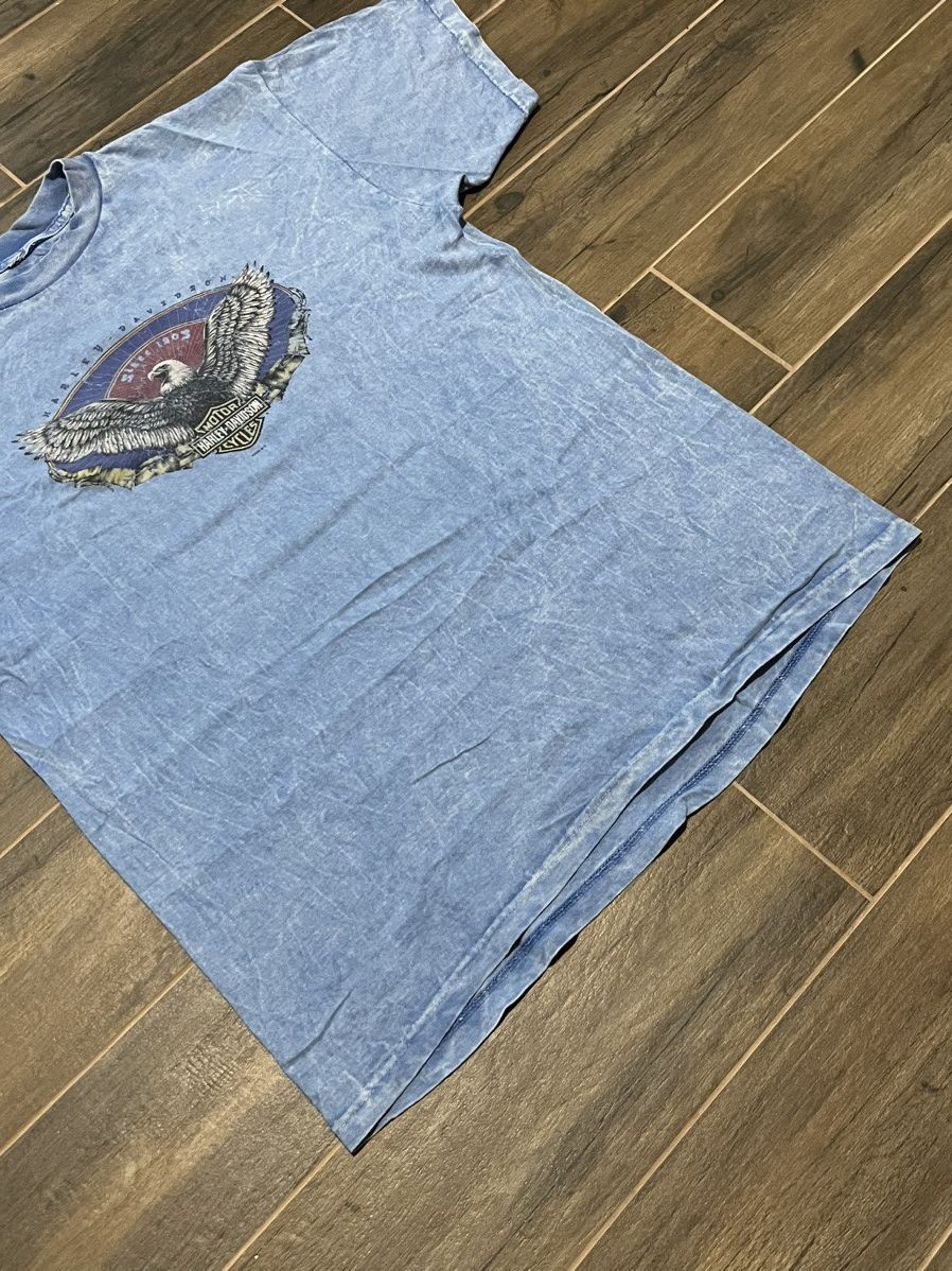 Harley Davidson × Vintage Vintage 90’s Harley Davidson Portugal T Shirt Size US XL / EU 56 / 4 - 3 Thumbnail