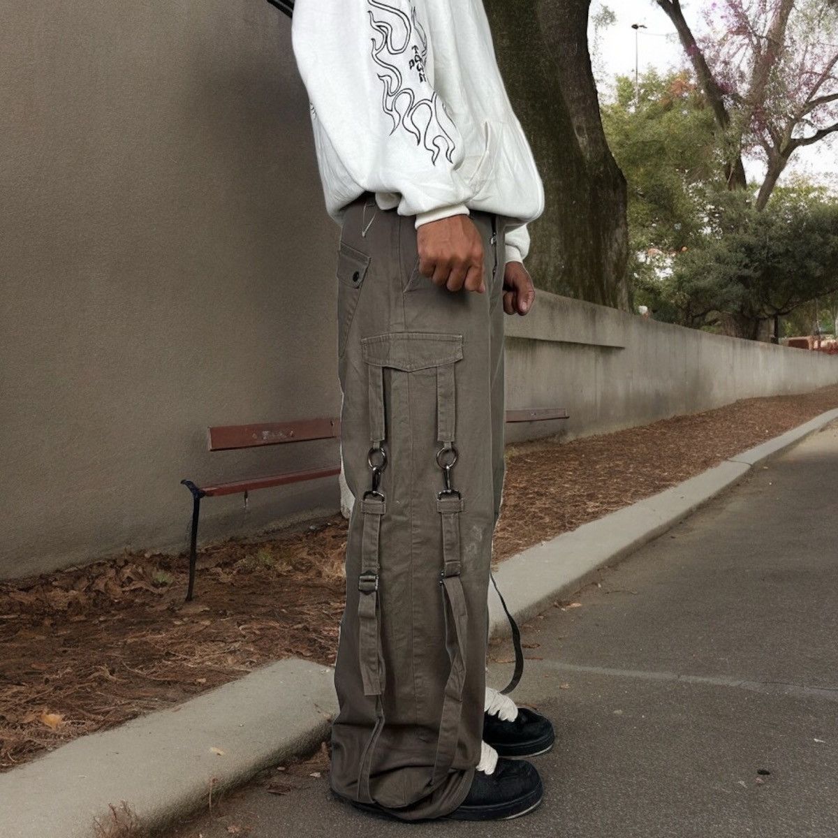 Hysteric Glamour × Seditionaries Vintage Maniac Works Cargo Bondage Strapped Pants Size US 32 / EU 48 - 6 Thumbnail