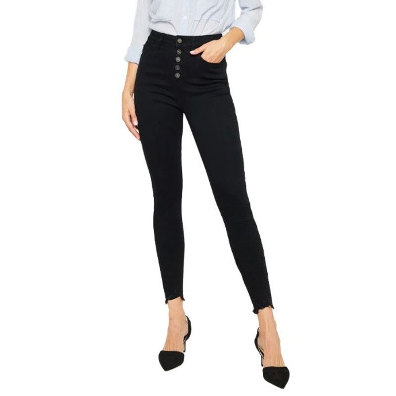 Other KanCan NWT Plus Brooks Denim Black High Rise Super Skinny Size 42" / US 20 - 1 Thumbnail