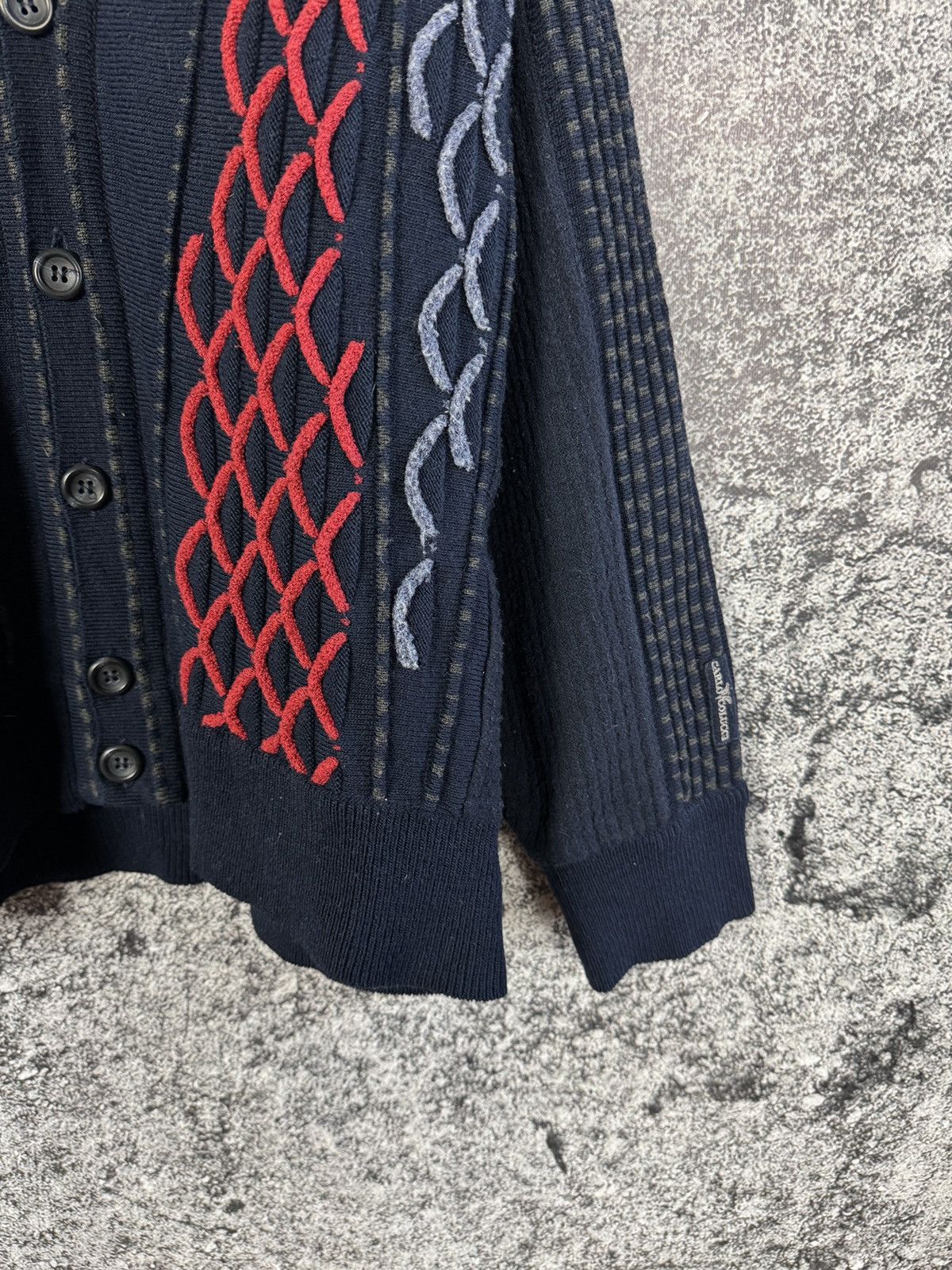 Carlo Colucci Men’s Carlo Colucci Vintage Cardigan Wool Sweater Size 52 Size US XXL / EU 58 / 5 - 5 Thumbnail