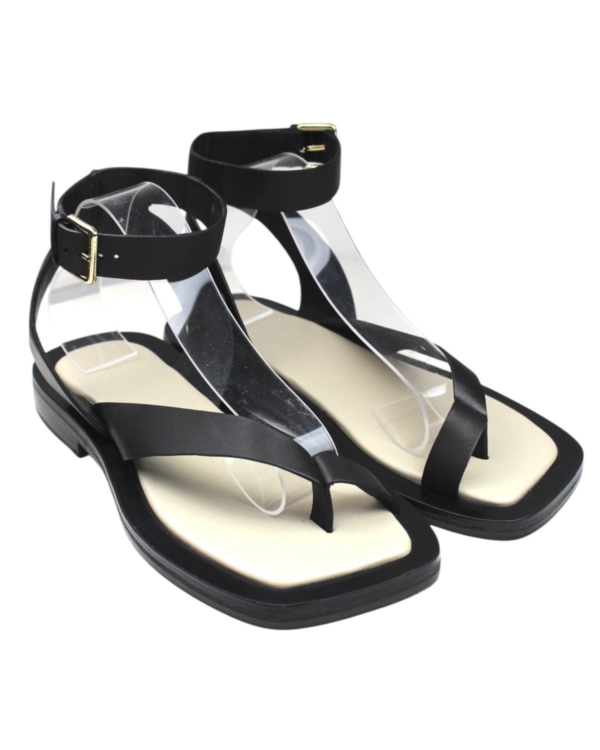 Japanese Brand RESORT 2021 A.EMERY “ASHER” LEATHER ANKLE-STRAP SANDALS Size US 7 / IT 37 - 5 Thumbnail
